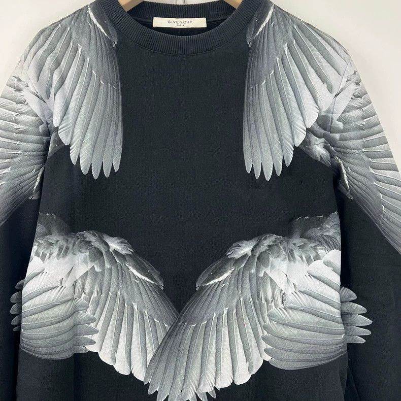 Givenchy Givenchy Givenchy Black Wings Feather Sweatshirt -2507 Size US XS / EU 42 / 0 - 5 Thumbnail