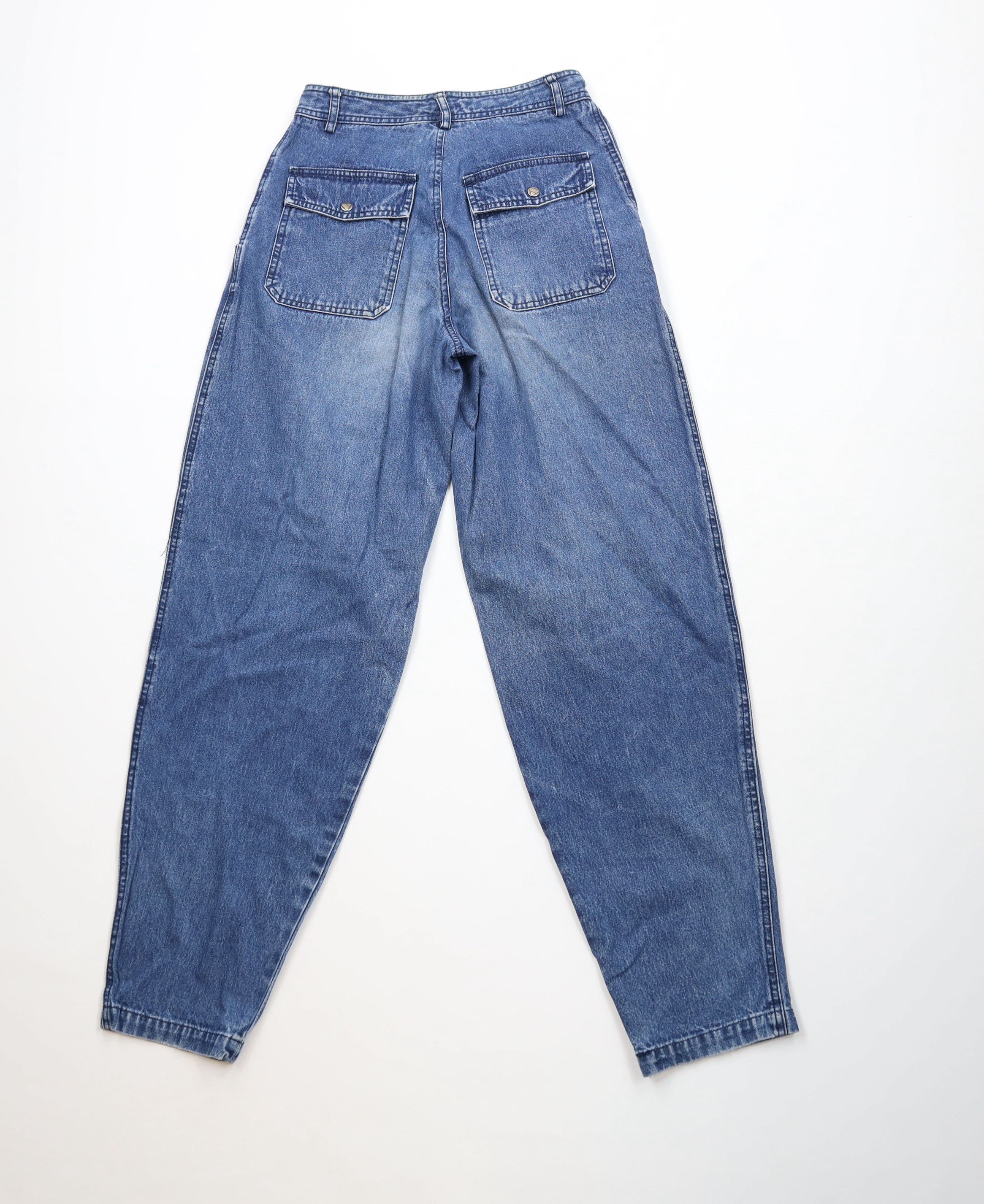 Vintage Vintage 90s Streetwear High Waisted Pleated Tapered Jeans Size 28" / US 6 / IT 42 - 9 Thumbnail