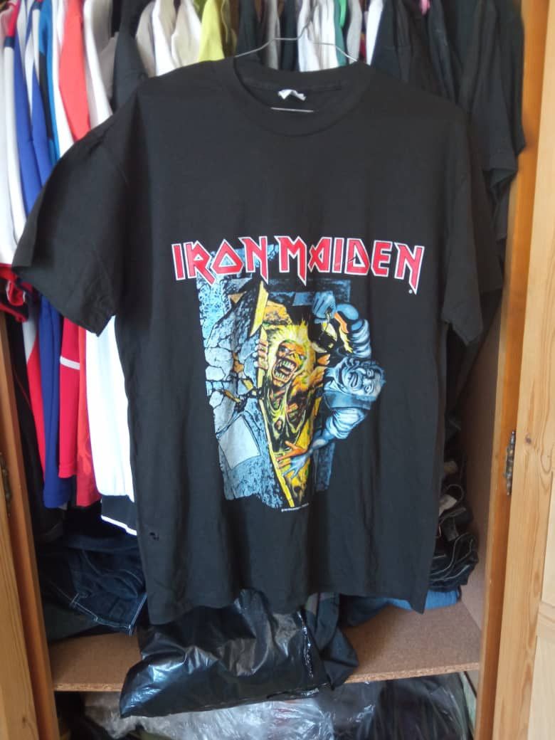 Iron Maiden × Vintage vintage 1990 Iron Maiden no prayer for the dying thrasher Size US XL / EU 56 / 4 - 1 Thumbnail