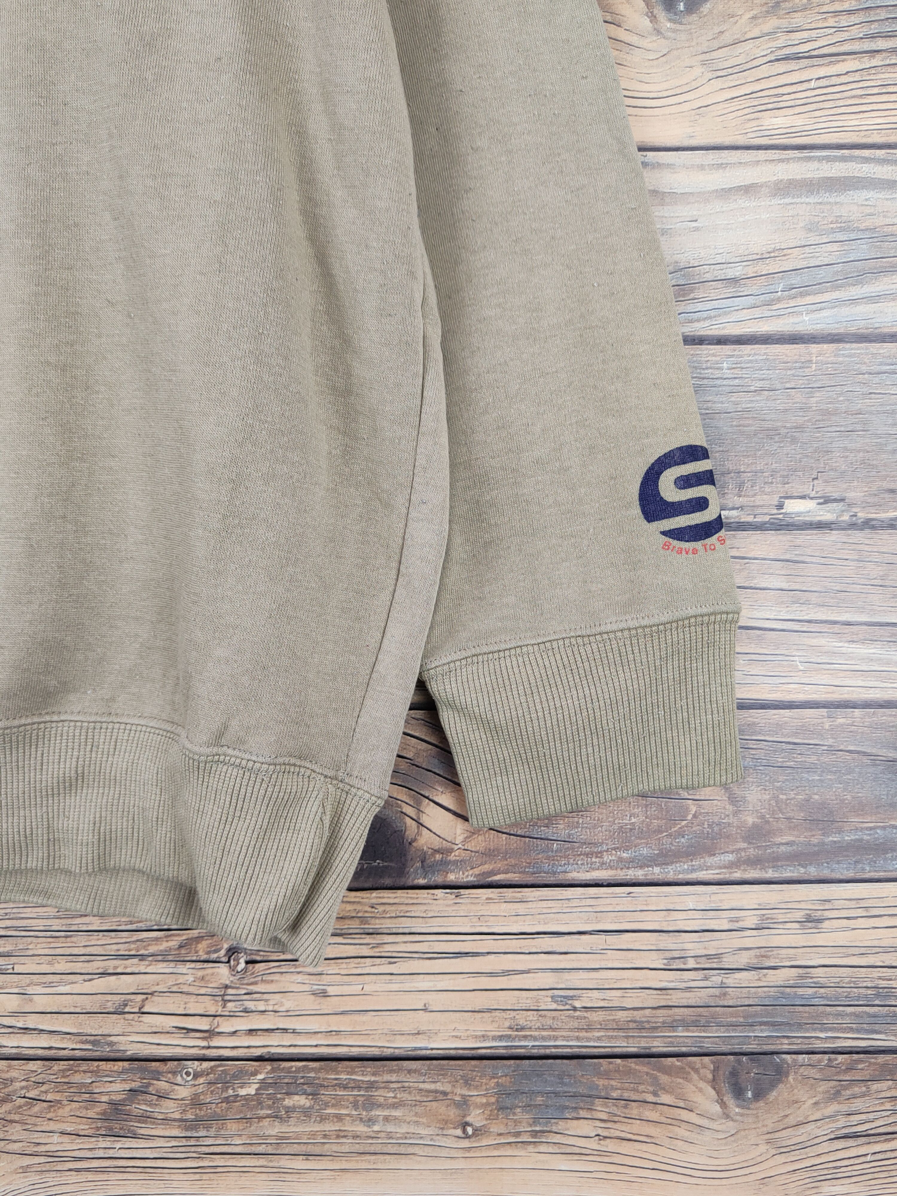 Japanese Brand × Vintage Modern Label long board Light Olive Sweatshirts #W1127 Size US L / EU 52-54 / 3 - 8 Thumbnail