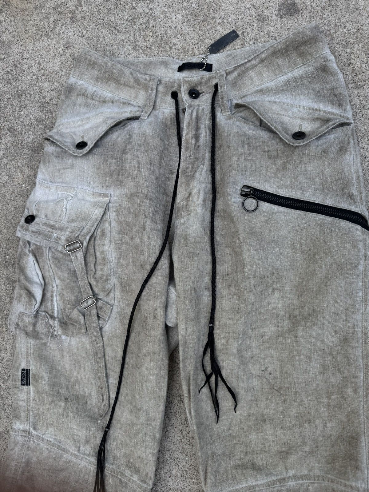 KMRii Kmrii Goat Linen Cargo Shorts Size US 31 - 2 Thumbnail