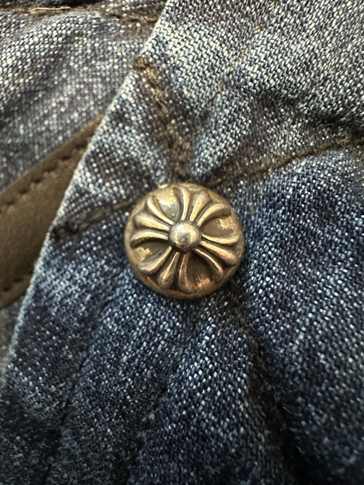 Chrome Hearts Chrome Hearts Denim Puffer Lined Jacket Size US L / EU 52-54 / 3 - 6 Thumbnail