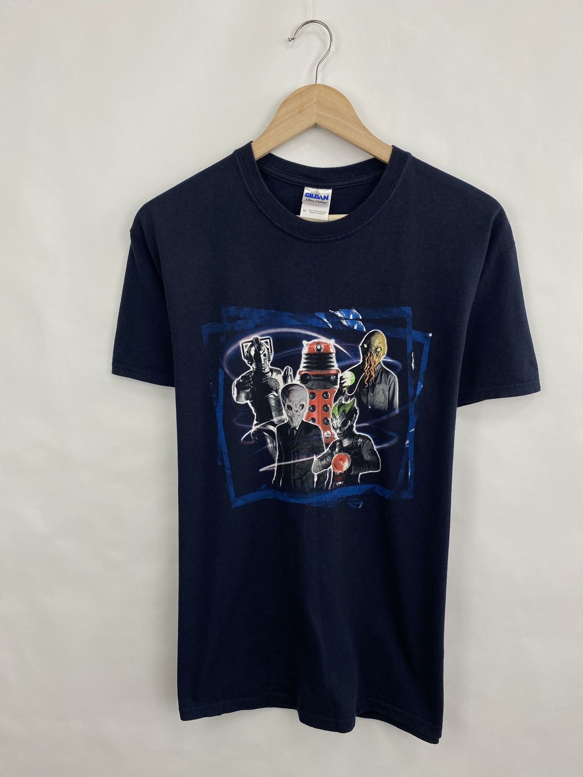 Gildan Vintage Y2K Doctor Who BBC Horror Retro Rare T-Shirt Size US M / EU 48-50 / 2 - 3 Thumbnail