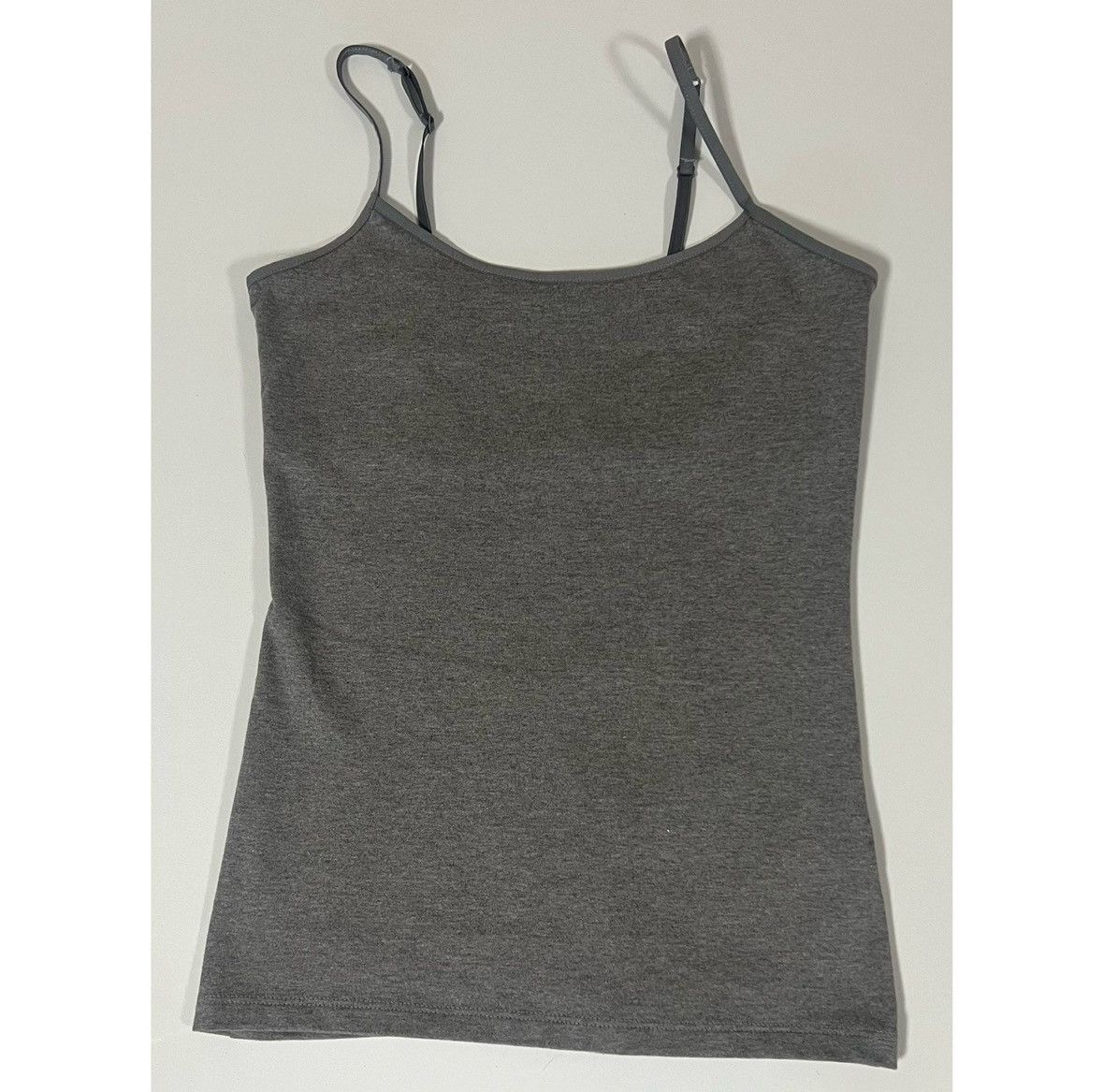 Sonoma SO Gray Grey Cami Shelf-Bra Camisole Tank Top Shirt Size S 🩶 Size S / US 4 / IT 40 - 1 Thumbnail