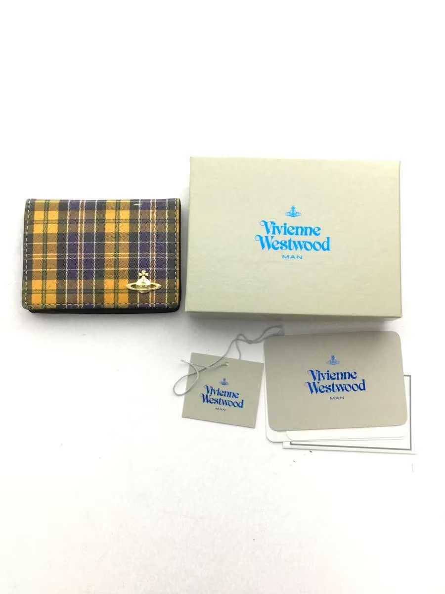 Vivienne Westwood Plaid Leather Coin Wallet Size ONE SIZE - 4 Thumbnail
