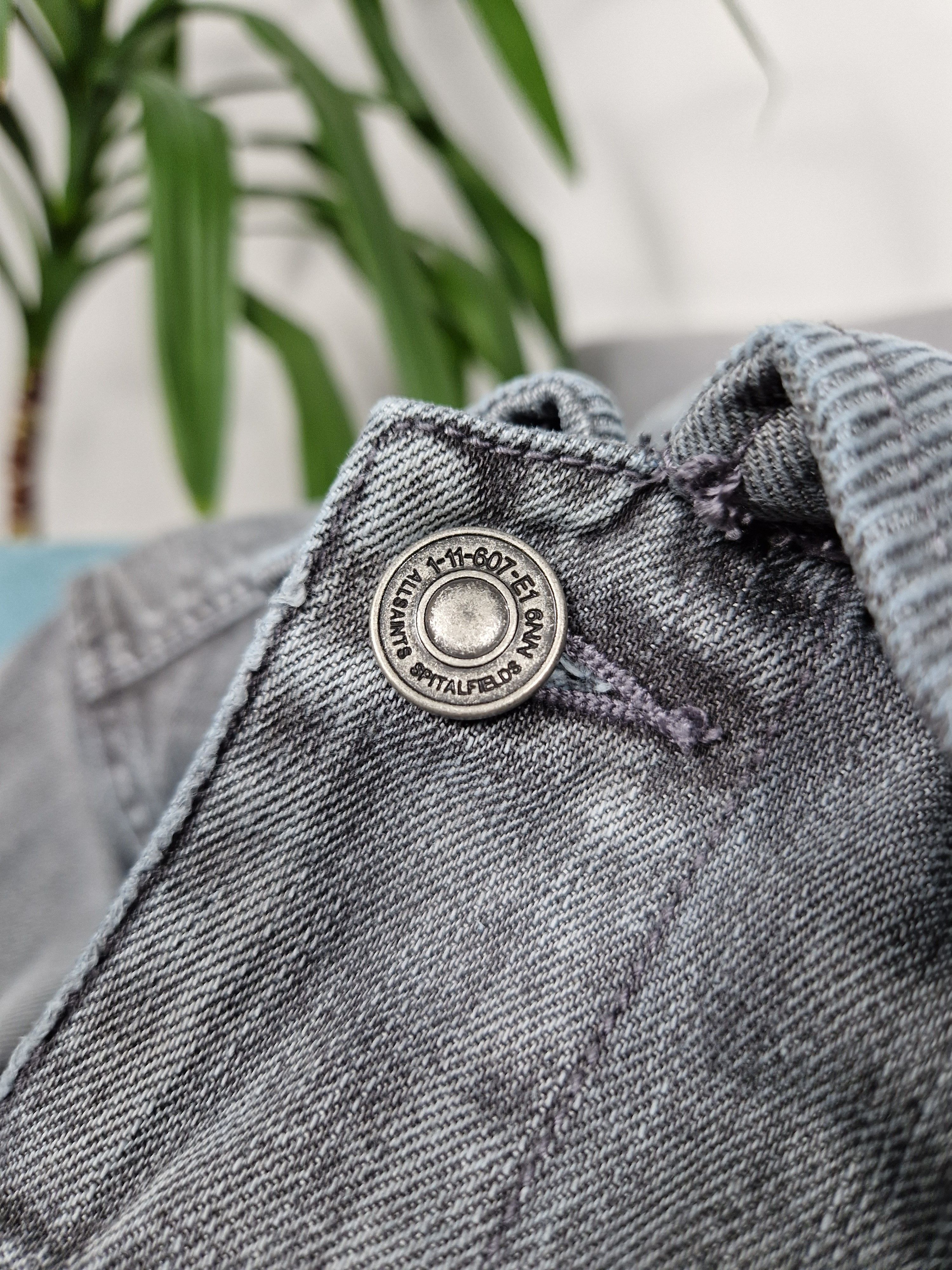 Allsaints AllSaint Men's Grafton Denim Jacket Stonewashed Grey Size US L / EU 52-54 / 3 - 13 Thumbnail