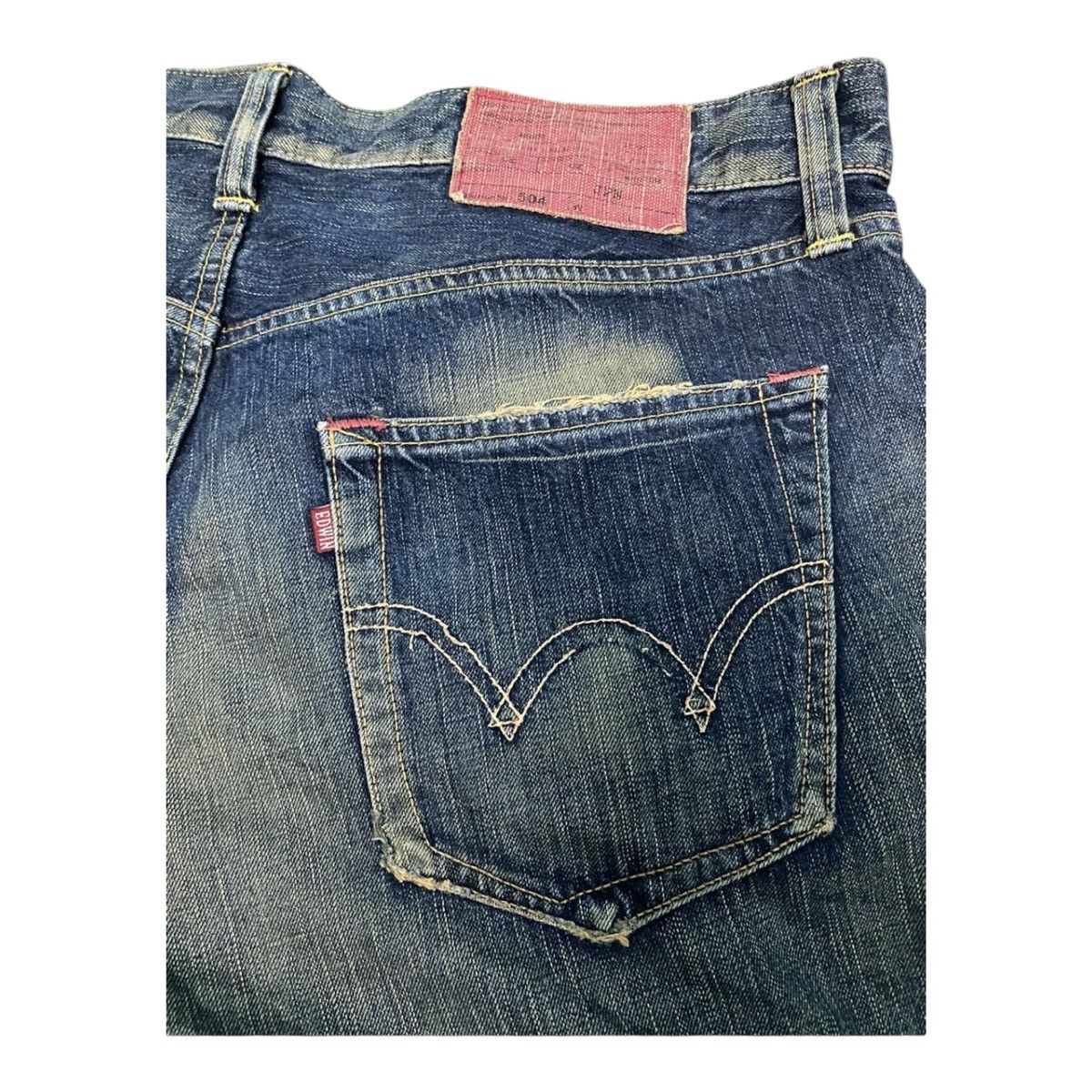 Edwin × Japanese Brand × Vintage Edwin Lot 504 Regular Straight Cut Pants Indigo Jeans Size US 36 / EU 52 - 12 Thumbnail