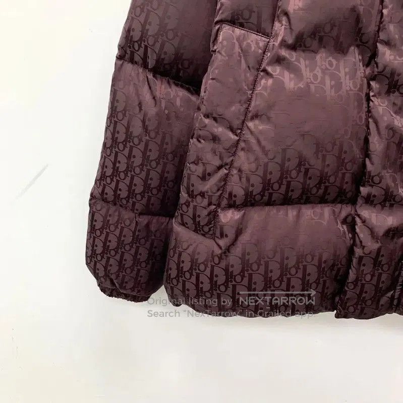 Dior Dior Burgundy Nylon Puffer Jacket in XL Size . Size XL / US 12-14 / IT 48-50 - 4 Thumbnail