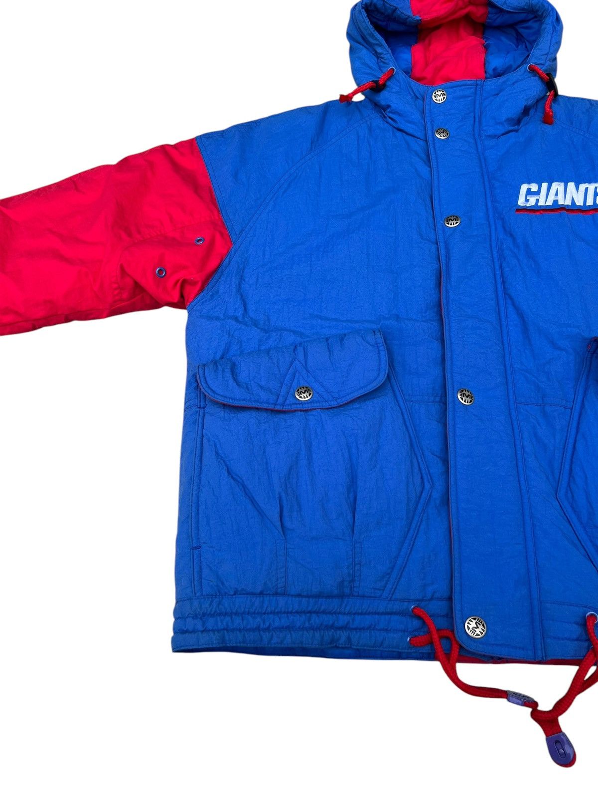 Mirage Vintage 90s NFL NY Giants Big Logo Puffer Jacket Hoodie Size US M / EU 48-50 / 2 - 14 Thumbnail