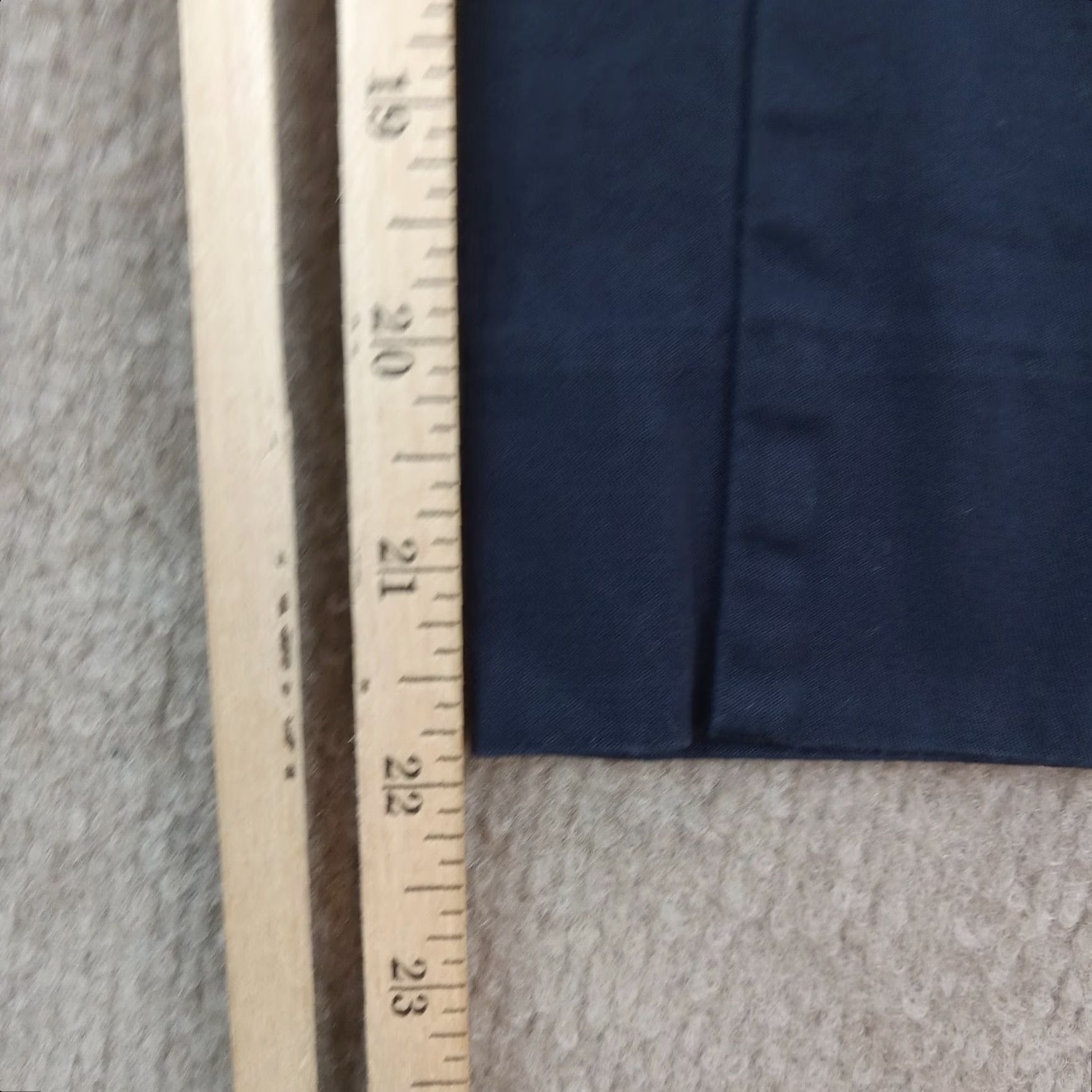 Talbots Talbots Petite Womens Blue Chino Ankle Pants Size 29x22 Extra Large XL Straight Leg Size 29" - 3 Thumbnail