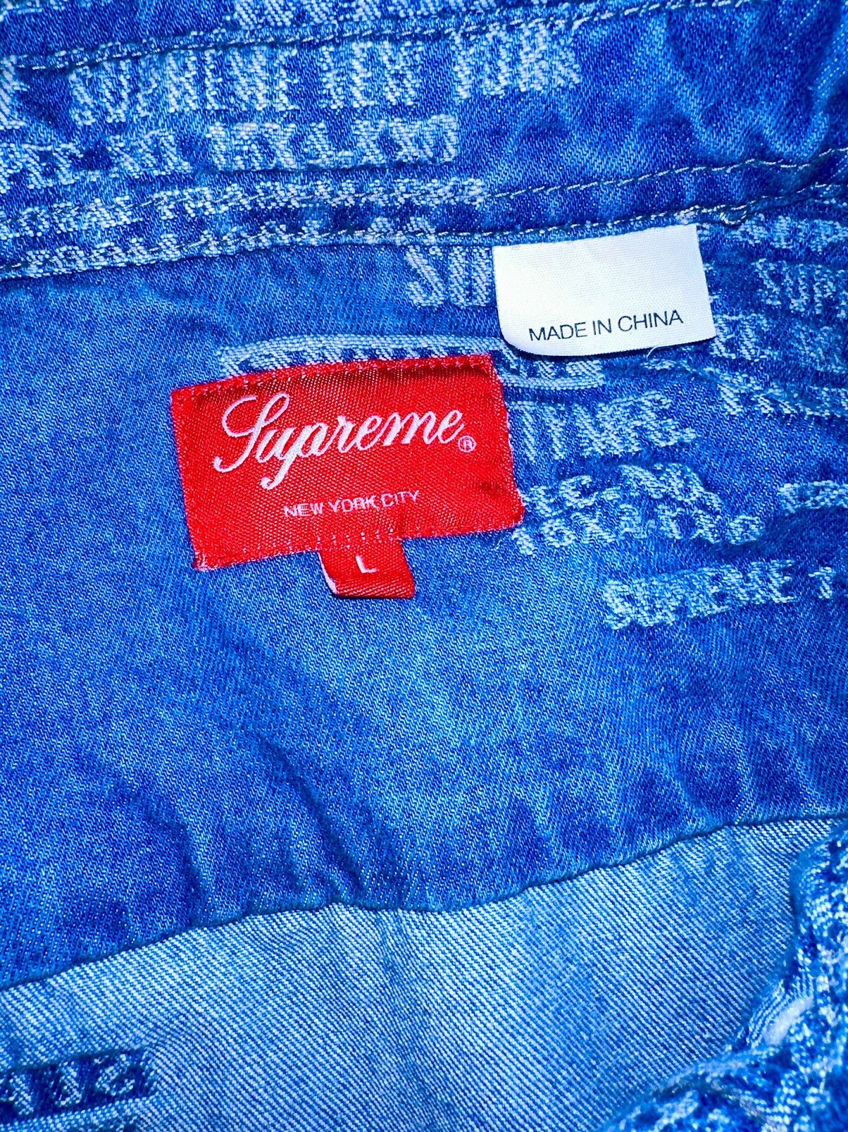 Supreme Supreme Trademark Denim Button Up Large Like New Size US L / EU 52-54 / 3 - 3 Thumbnail