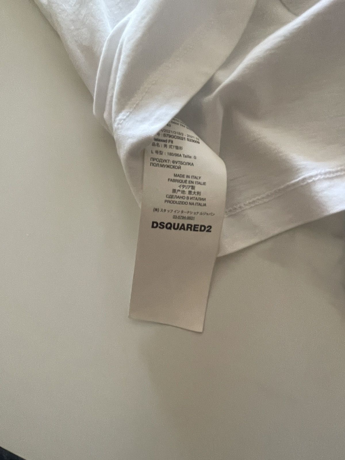 Dsquared2 DSQUARED2 “ICON” Graphic Logo T-Shirt White/Black/Red Size US L / EU 52-54 / 3 - 5 Thumbnail