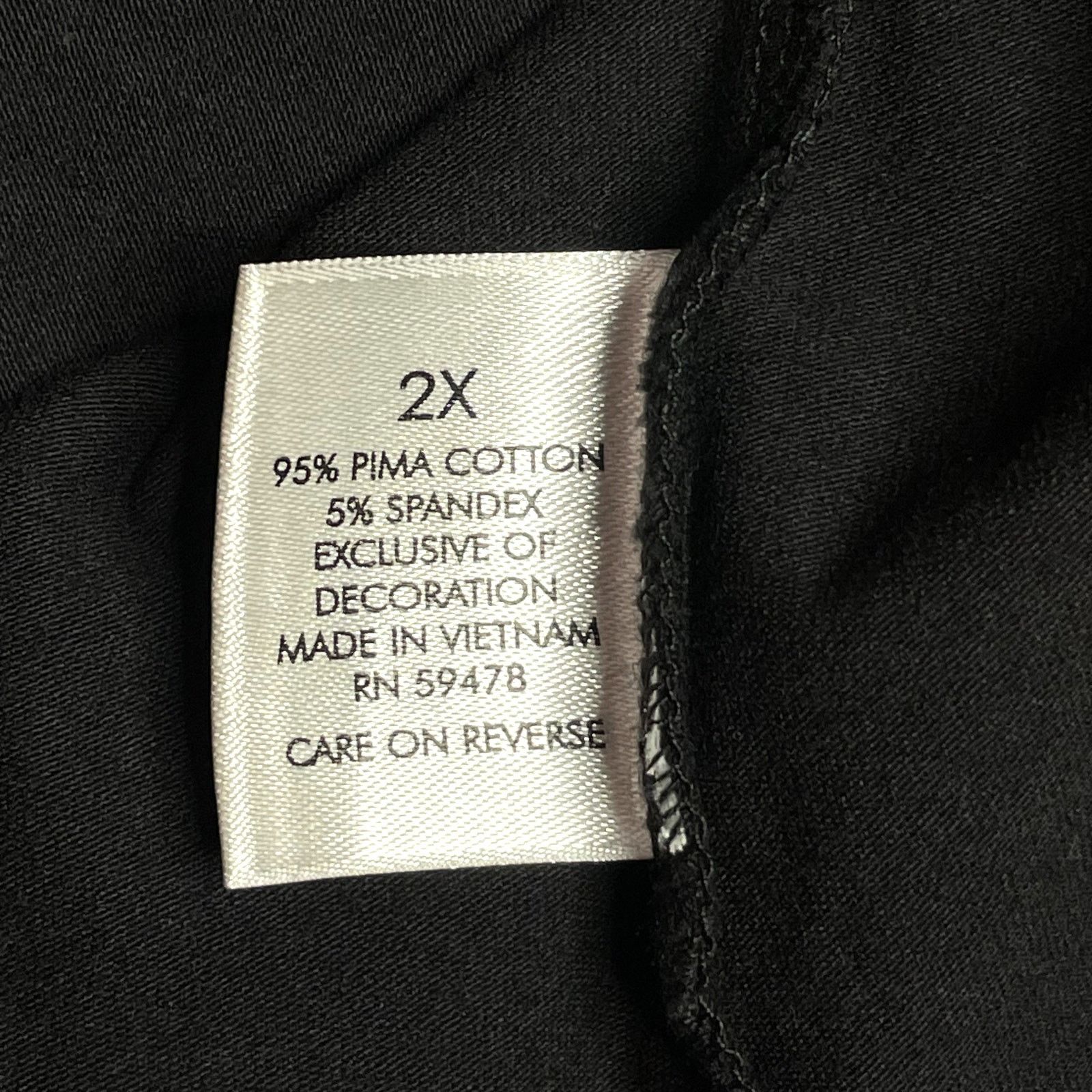 Other NWOT Carole Little Black Tank Blouse Size XXL / US 16-18 / IT 52-54 - 3 Thumbnail