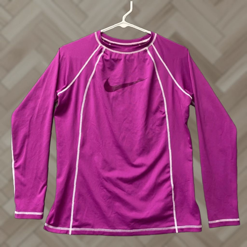 Nike Nike Pro Combat Shirt Womens M Magenta Long Sleeve Compression Ladies /82-85 Size M / US 6-8 / IT 42-44 - 1 Thumbnail