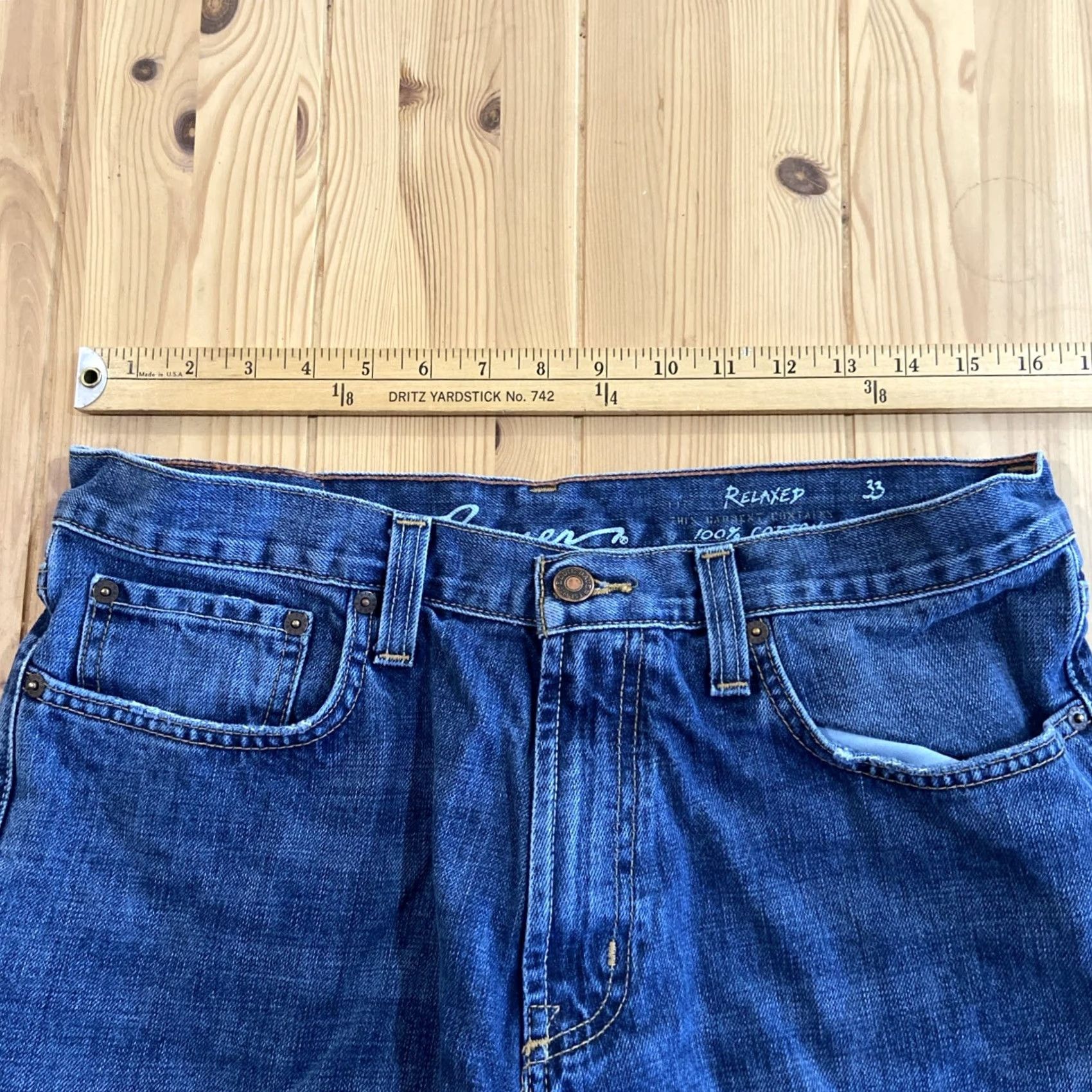Eddie Bauer VINTAGE Eddie Bauer Classic Jeans Blue 33x32 Denim 5-Pocket Belt Loops Men's Regular Classic Fit USA Made Size US 33 - 5 Thumbnail