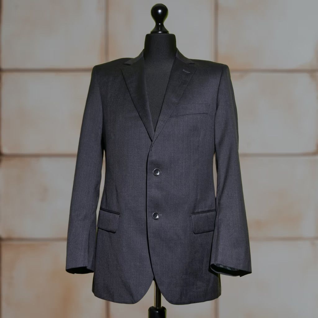 Brooks Brothers BROOKS BROTHERS 1818 Fitzgerald 2Button Wool Suit Jacket Grey Mens Regular 39 USA MADE Size 40R - 1 Thumbnail