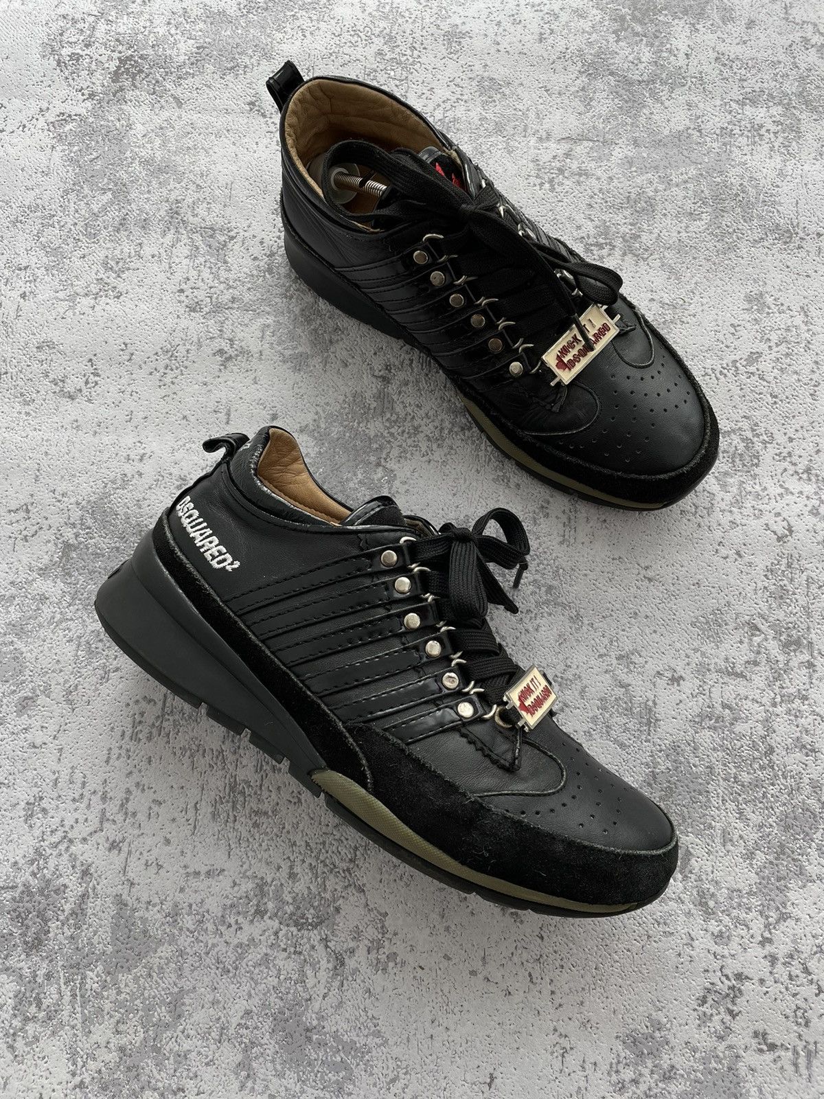 Dsquared2 Luxury Vintage Dsquared 2 Black Leather Shoes Grailed