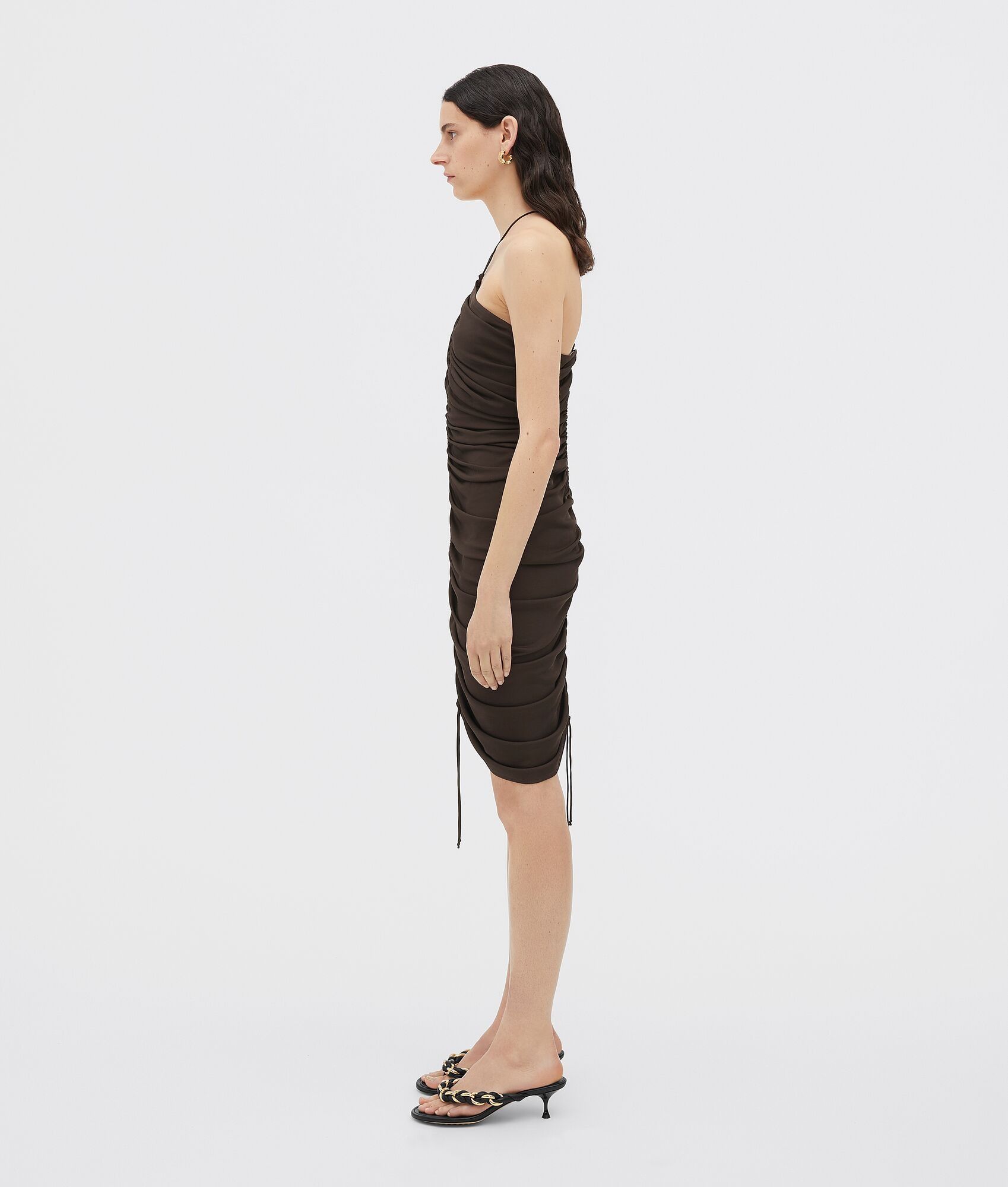 Bottega Veneta o1n1vont1224 Mini Dress in Fondant Size M / US 6-8 / IT 42-44 - 2 Thumbnail