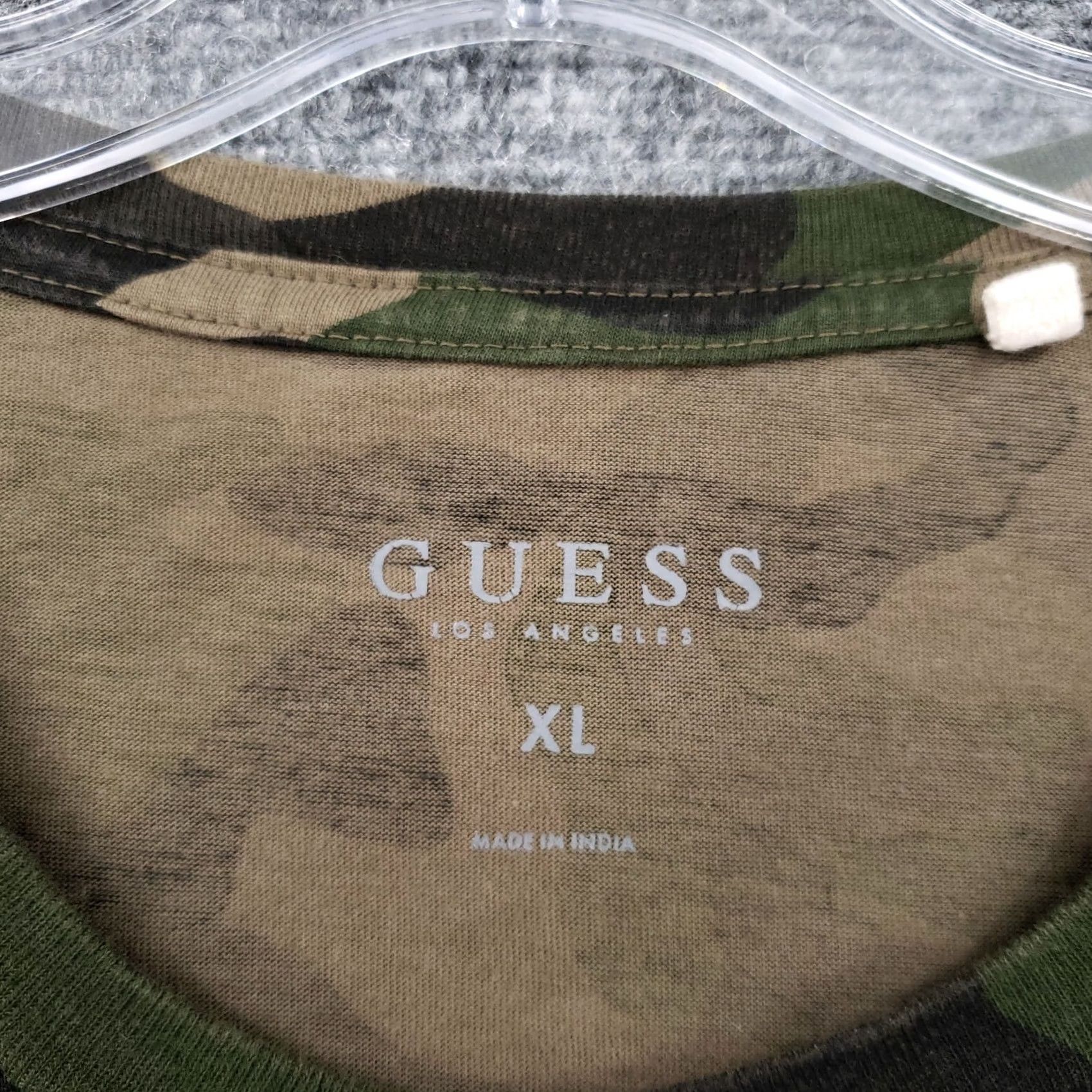 Guess GUESS T Shirt Mens XL Green Camo Short Sleeve Crew Neck Tee Size US XL / EU 56 / 4 - 6 Thumbnail