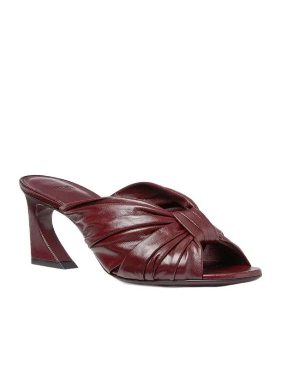 Fendi os11x0526 Arco Bow Embellished Sandals in Burgundy Size US 6 / IT 36 - 2 Thumbnail