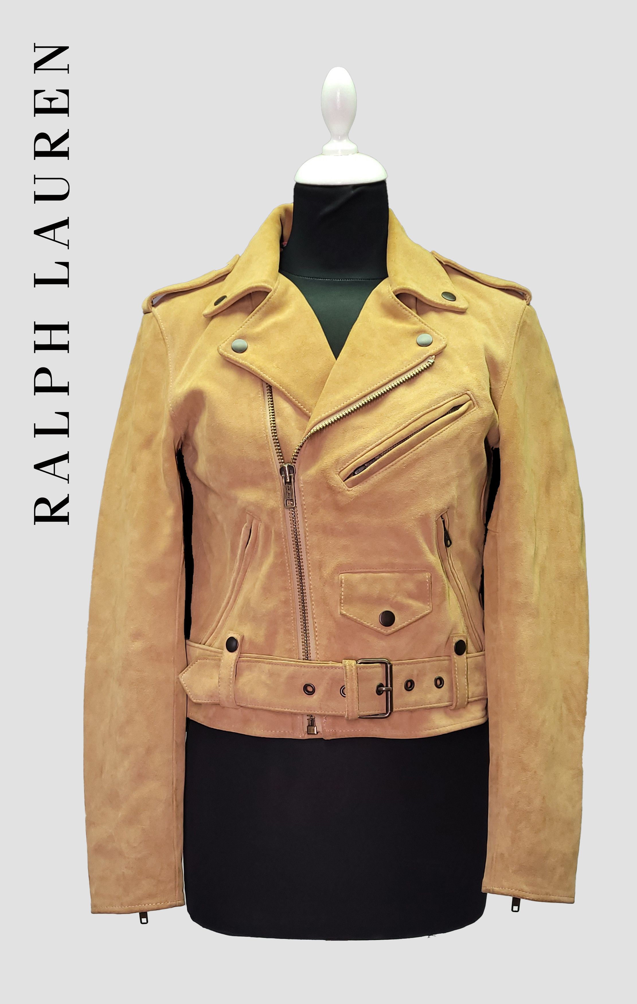 Polo Ralph Lauren POLO RALPH LAUREN _ PRL MOTORCYCLE _ COW SUEDE BIKER JACKET Size S / US 4 / IT 40 - 1 Thumbnail