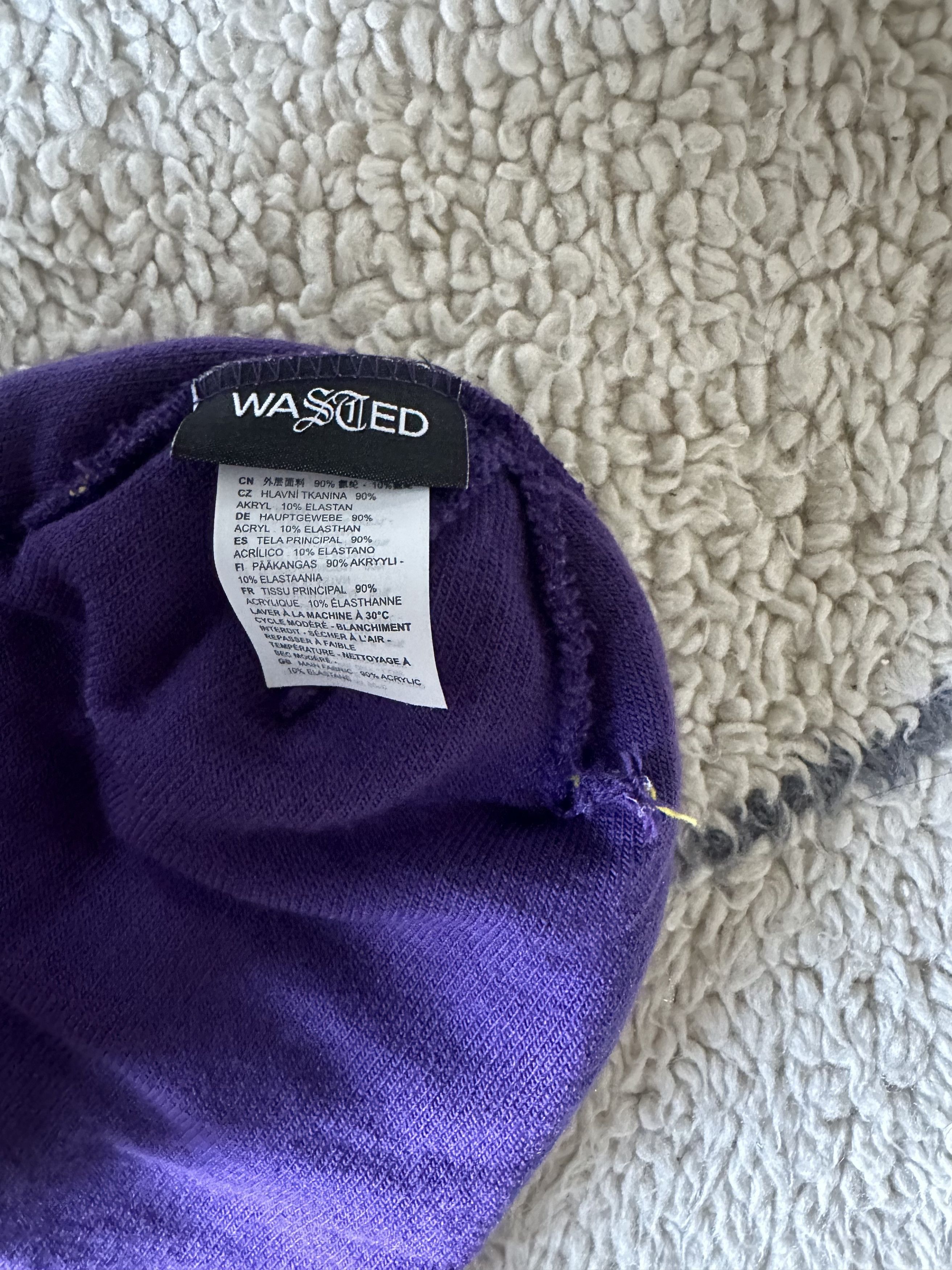 Wasted Paris WASTED Paris Beanie all around font Size ONE SIZE - 4 Thumbnail
