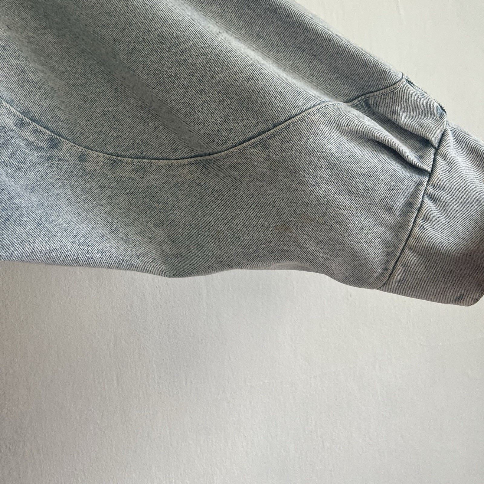 Vintage Hand-Painted Studded Denim Jacket San Francisco Cityscape Size L / US 10 / IT 46 - 4 Thumbnail