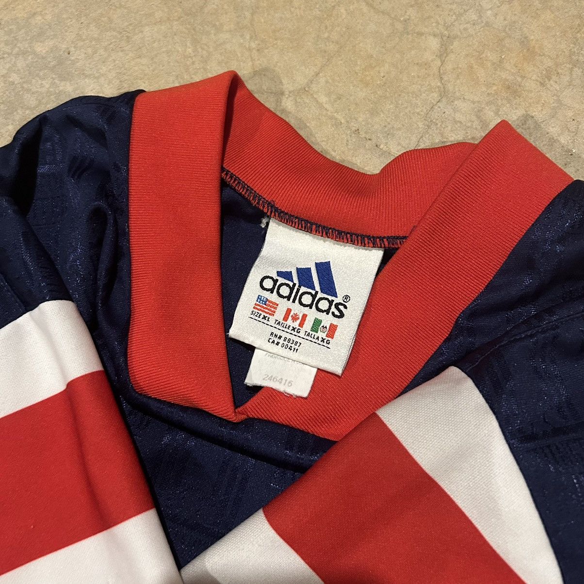Adidas × Vintage Rare Vintage 1997/1998 DC United MLS Soccer Jersey Size US XL / EU 56 / 4 - 5 Thumbnail
