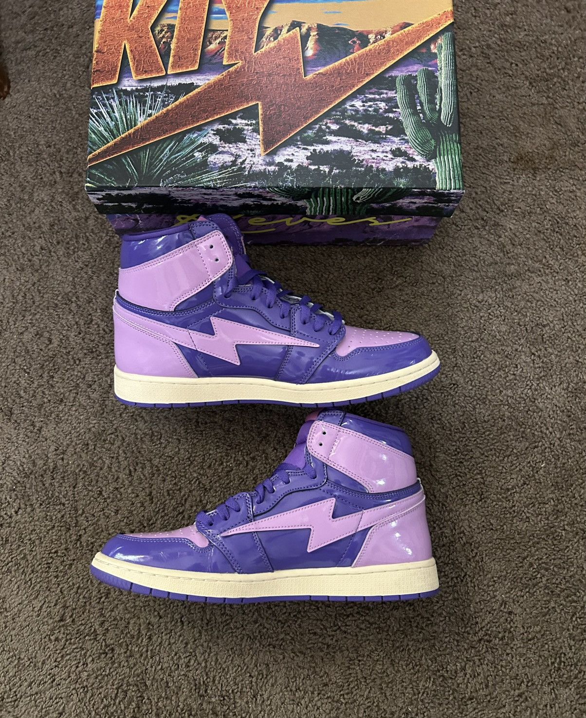 Reves Paris Reves Sport / KIY ‘85 HI Lavender/Purple 420 ‘Runtz’ Size US 12 / EU 45 - 2 Thumbnail