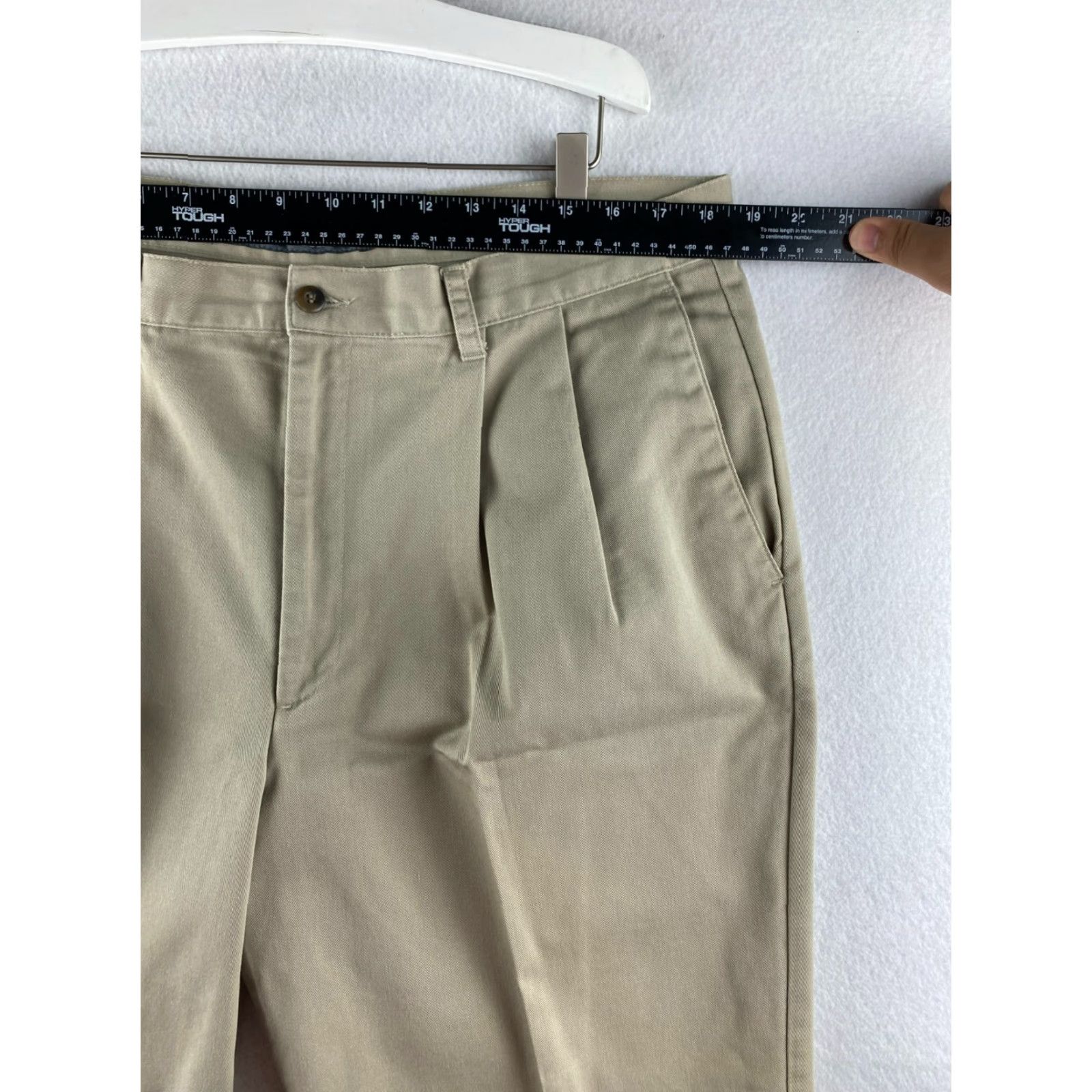 Dockers DOCKERS Mens Pants 38x30 Beige Golf Khaki Pleated Button Pockets Cotton Size US 38 / EU 54 - 3 Thumbnail