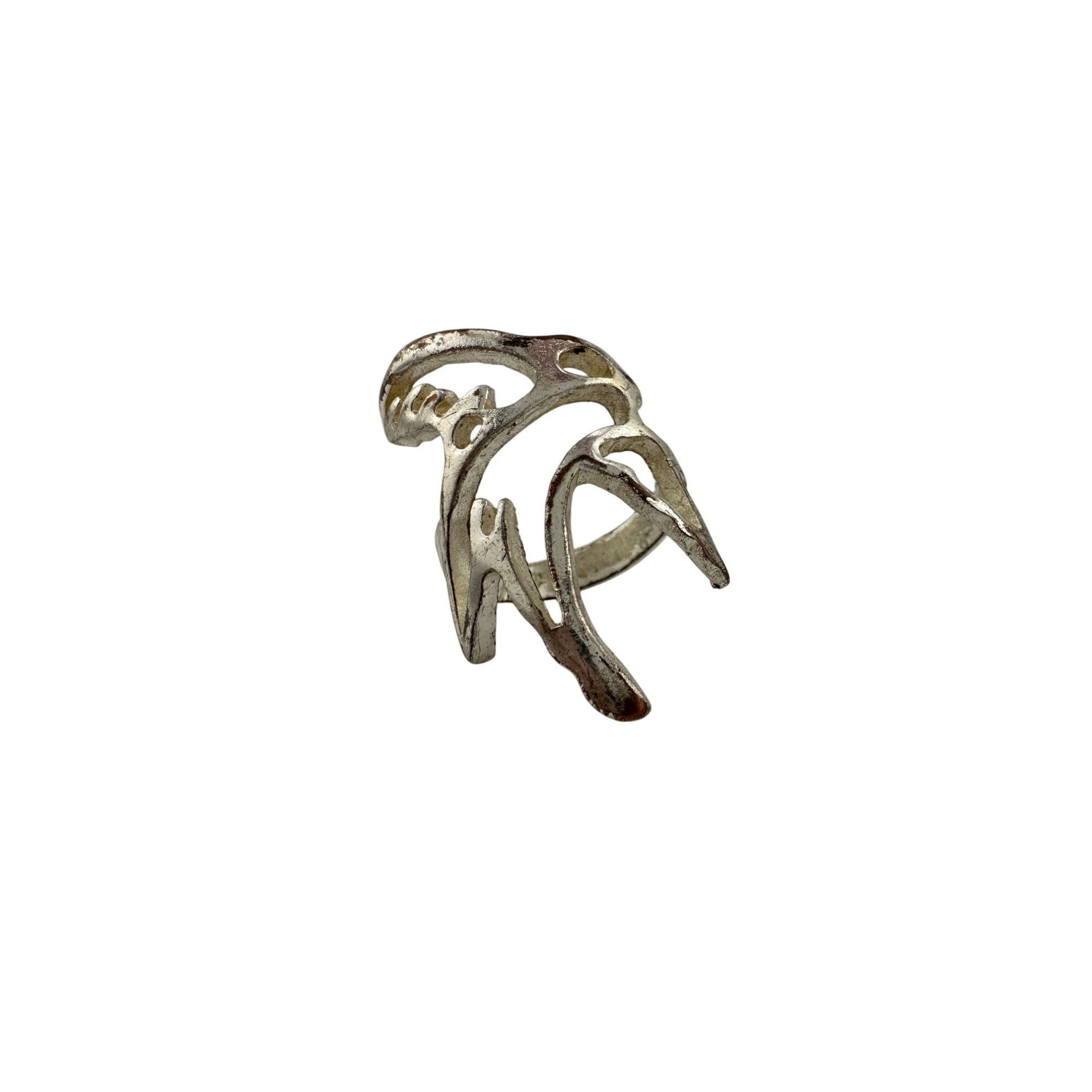Other Vintage Women's Silver Toned Geometric Ring Size ONE SIZE - 5 Thumbnail