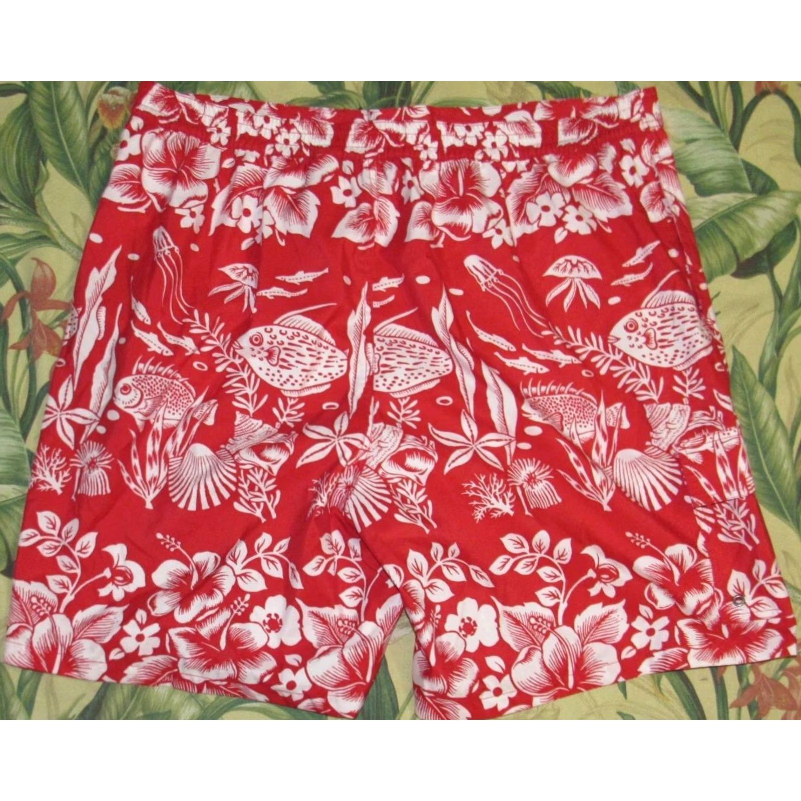 Ralph Lauren Polo RALPH LAUREN Red Tropical Fish Printed 9" Swim Trunks Shorts 2XB Mens Swim Trunks Short 2XB Red Tropical Fish Polo RALPH LAUREN Size US XXL / EU 58 / 5 - 3 Thumbnail