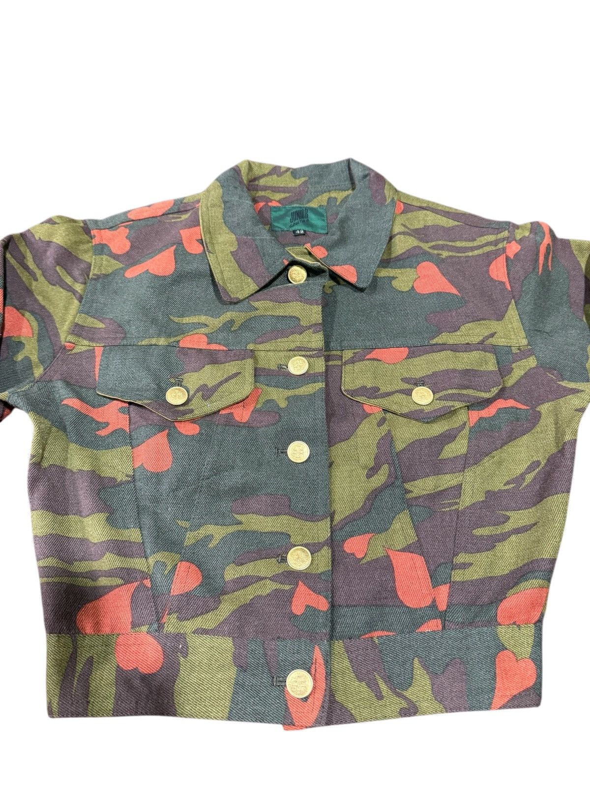 Jean Paul Gaultier RARE VINTAGE JUNIOR GAUTIER 90s CAMO JACKET Size S / US 4 / IT 40 - 5 Thumbnail