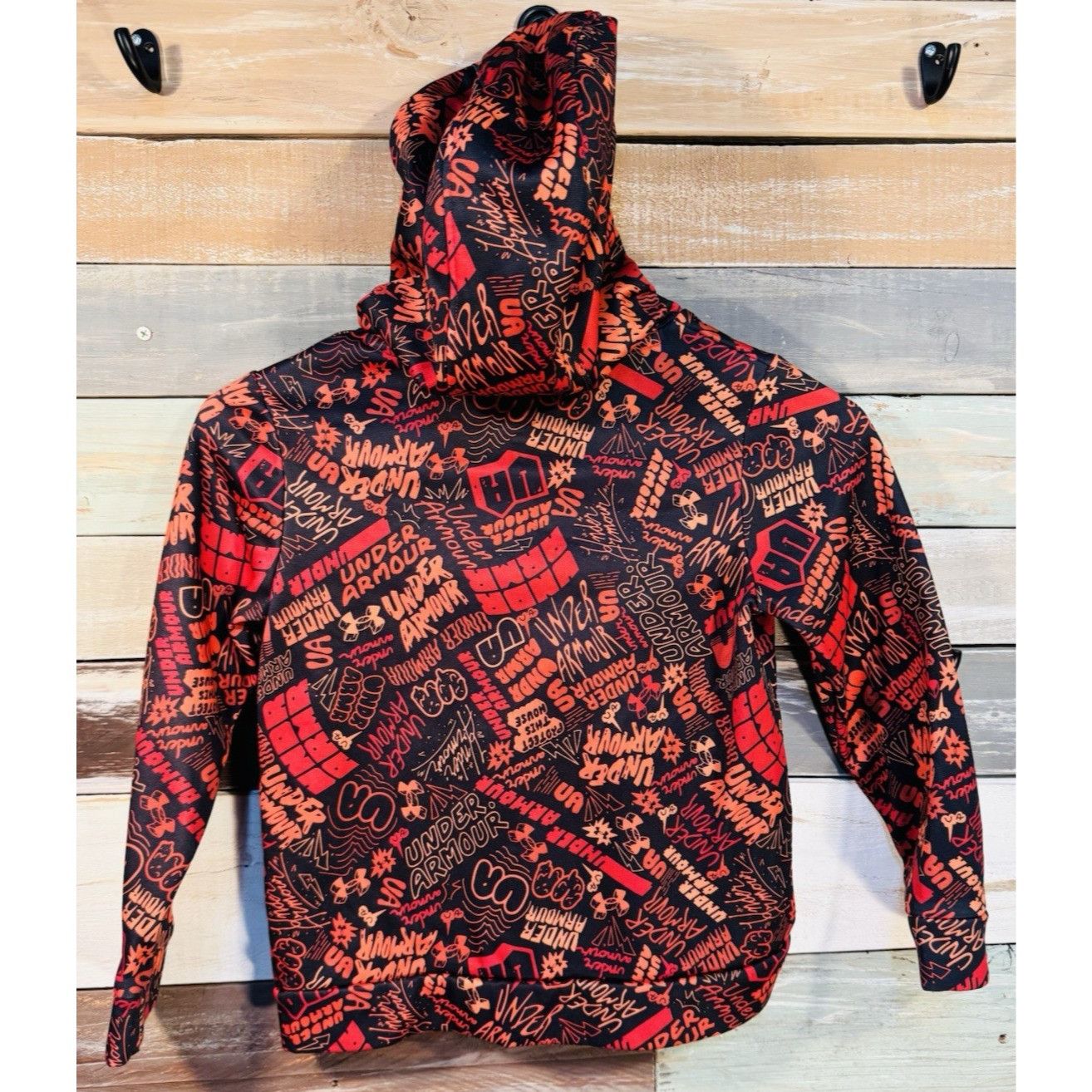 Under Armour Under Armour Red Logo Pullover Hoodie Sweater Jacket Boys Yo Size US XS / EU 42 / 0 - 7 Thumbnail