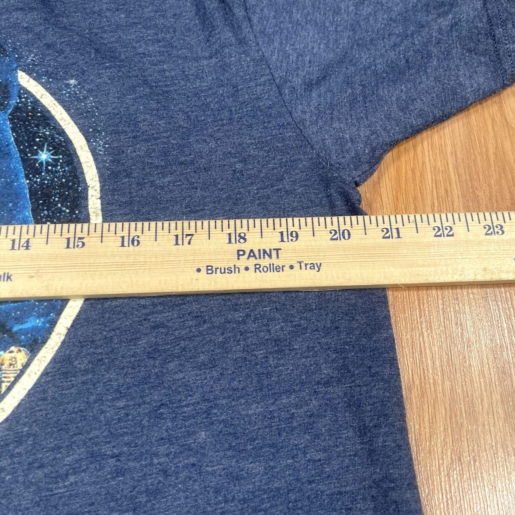 Star Wars Star Wars Graphics T-Shirt Mens L Blue Crewneck Short Sleeve Cotton Polyester Knit Logo Print Regular Size US L / EU 52-54 / 3 - 6 Thumbnail