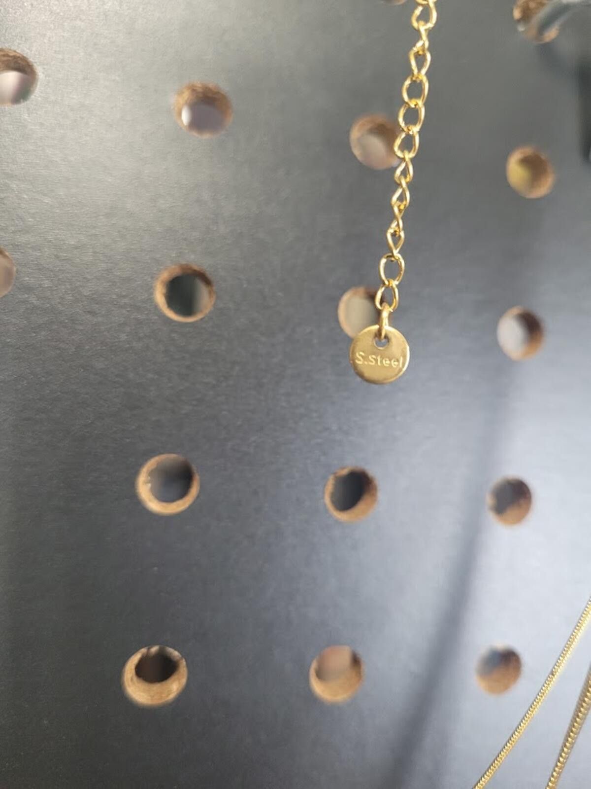 The Unbranded Brand Gold Multi-Strand Stainless Steel Layered Statement Necklace Size ONE SIZE - 3 Thumbnail