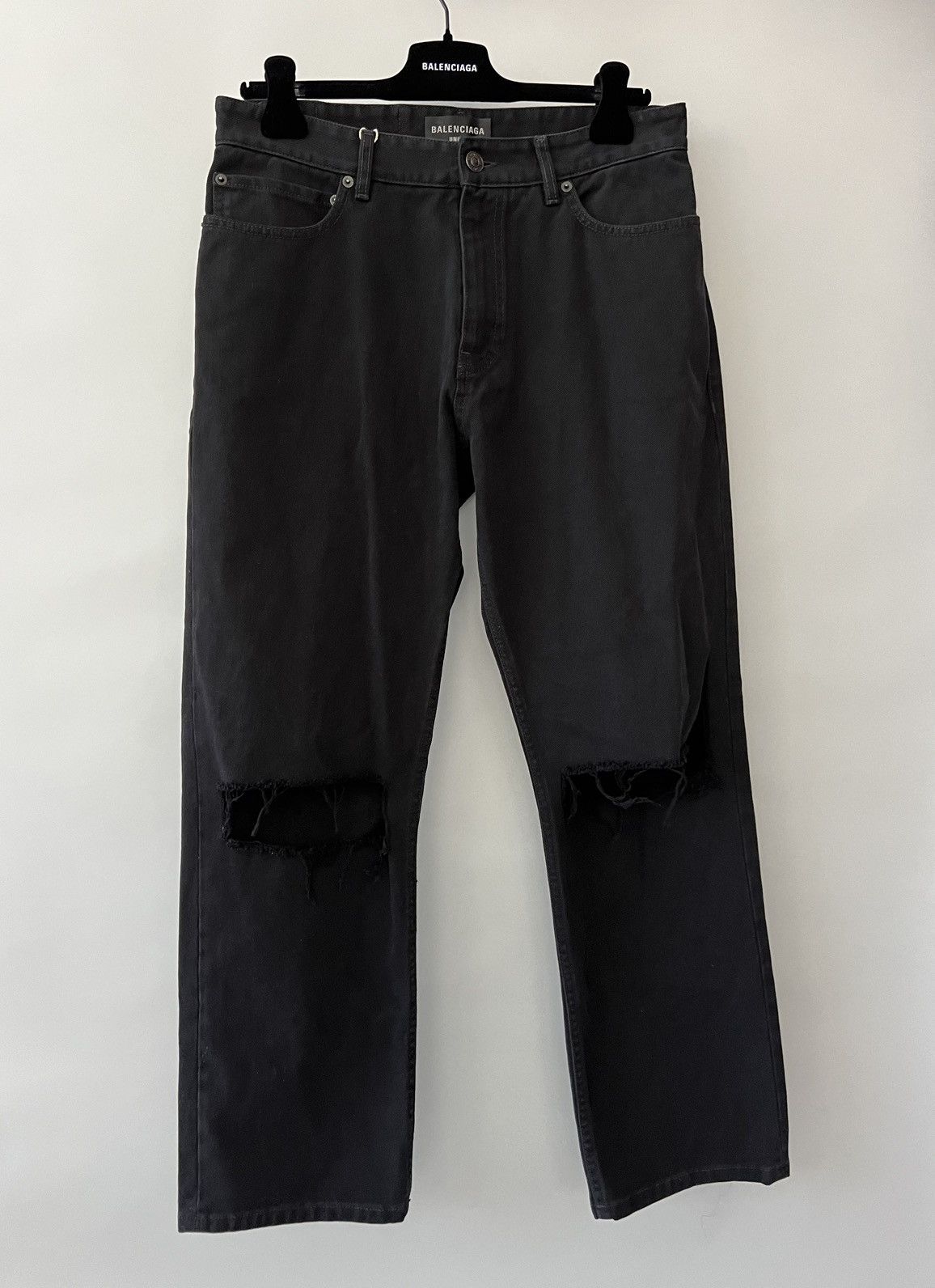 Balenciaga Destroyed Skater Jeans | Grailed