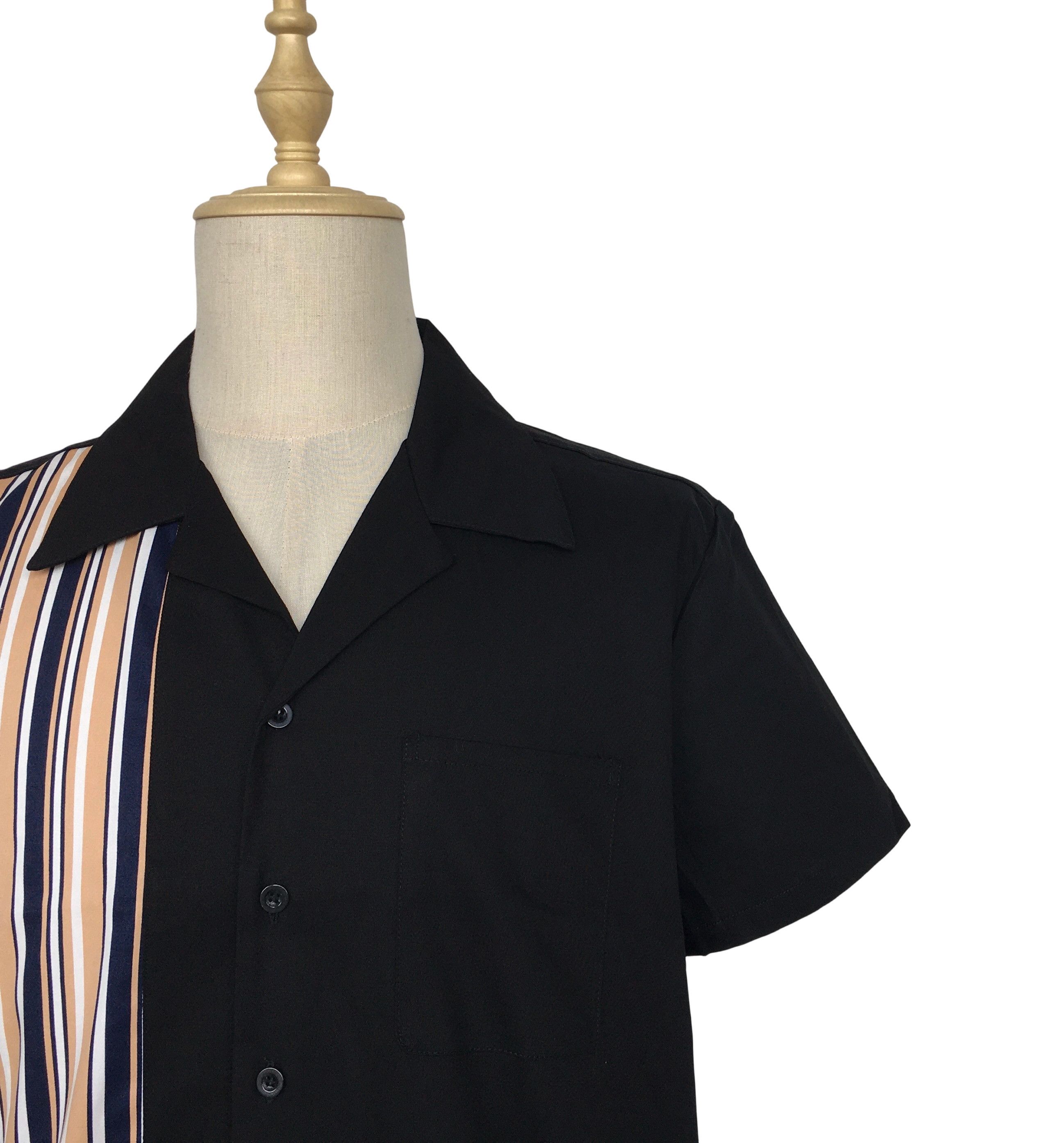 Other Black Casual Shirts Striped Panel Mens Shirts Size US XL / EU 56 / 4 - 6 Thumbnail