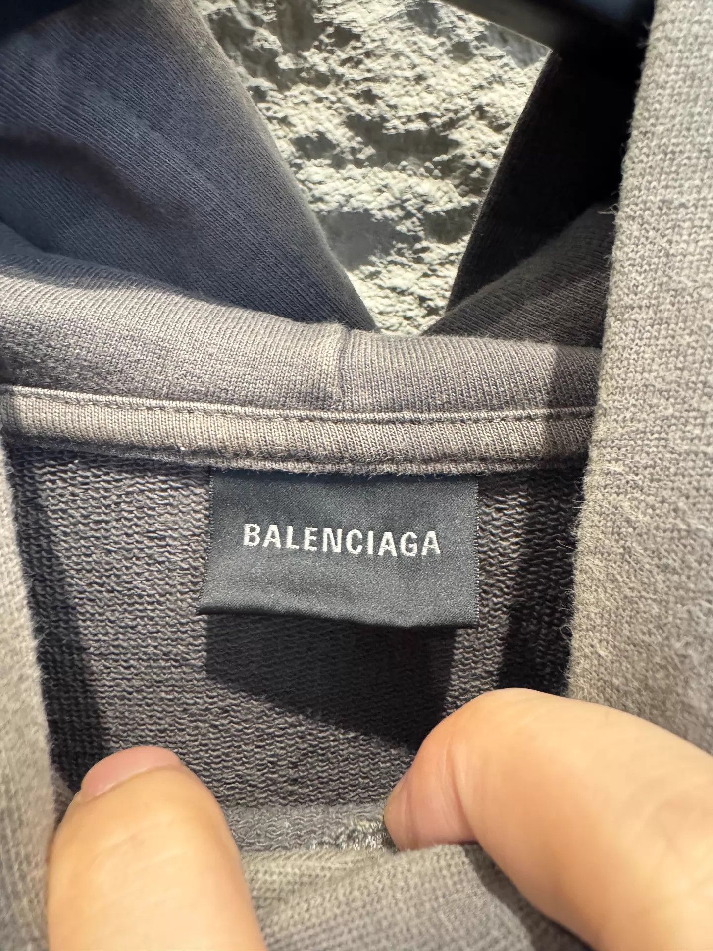 Balenciaga Balenciaga Gray Embroidered Logo Hoodie S Size US S / EU 44-46 / 1 - 2 Thumbnail
