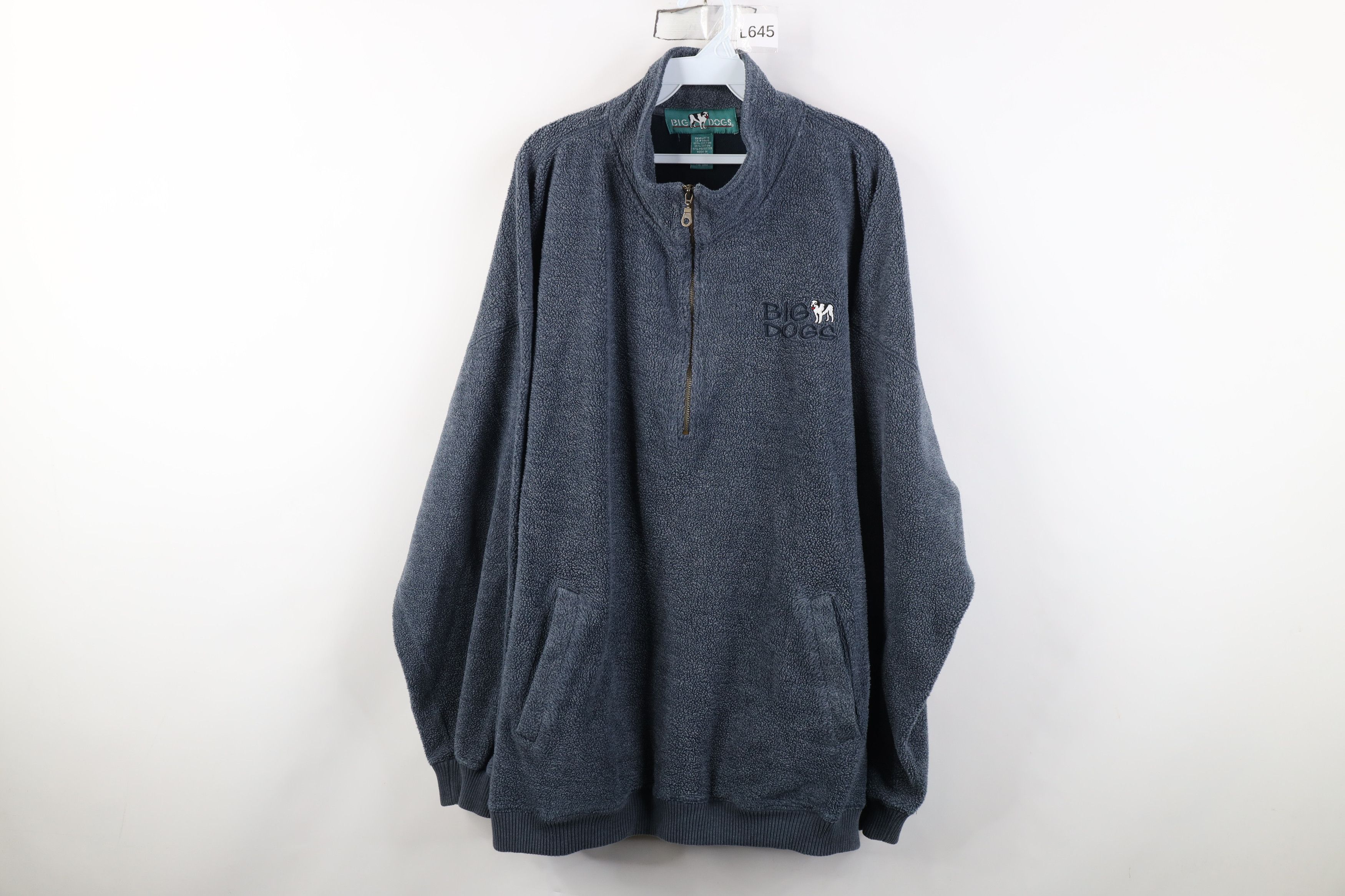 Vintage Vintage 90s Y2K Big Dogs Half Zip Fleece Pullover Sweater Size US XXL / EU 58 / 5 - 1 Thumbnail