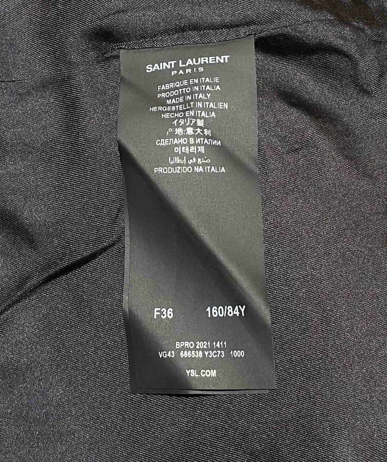 Saint Laurent Paris saint Laurent parisBlack Cropped Jacket 2503-Nextarrow Size XS / US 0-2 / IT 36-38 - 6 Thumbnail