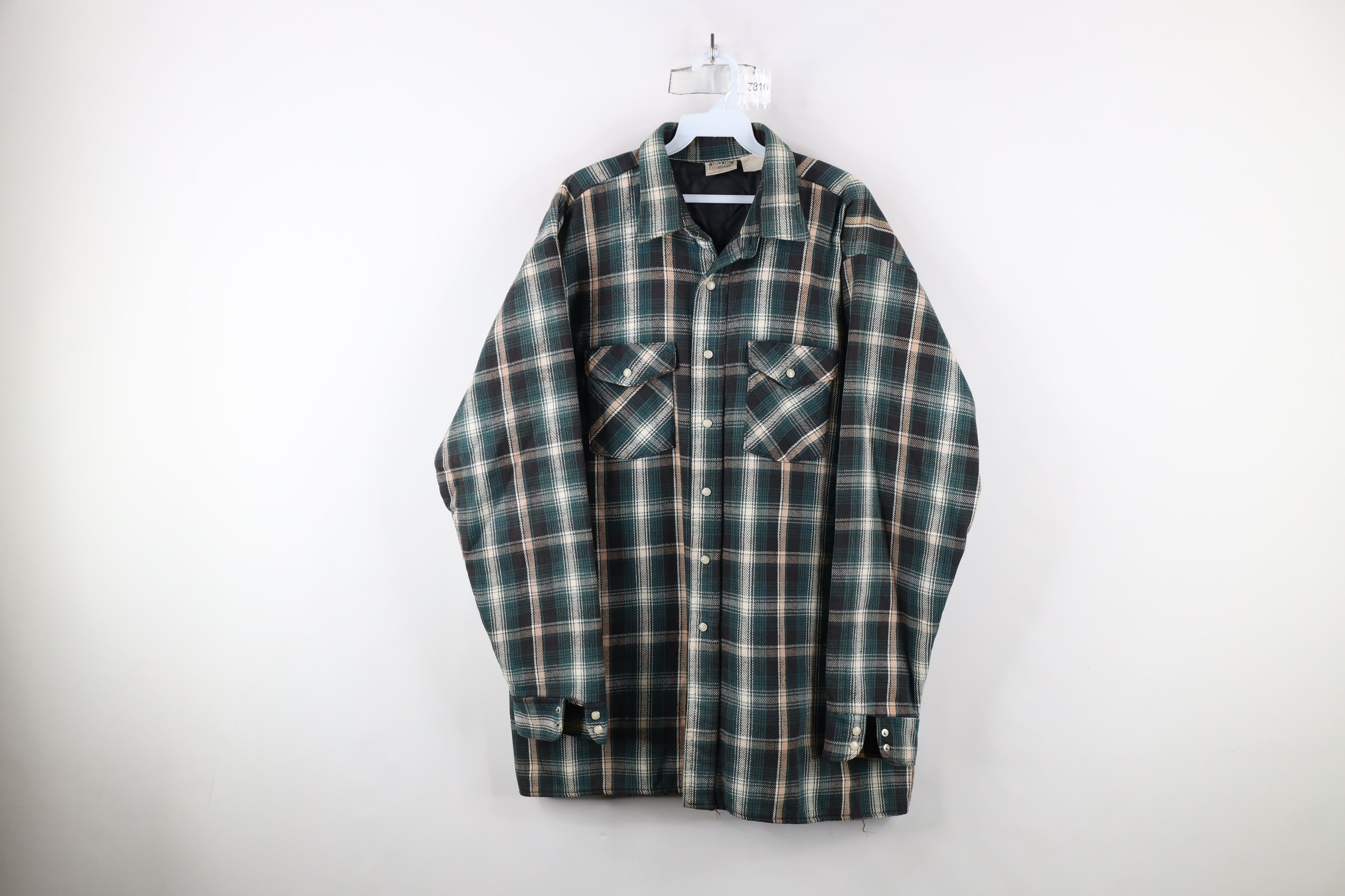90s FIVE BROTHER flannel shirt GRN× BLK 90s FIVE BROTHER flannel shirt GRN× BLK Vintage 90s Five Brother
