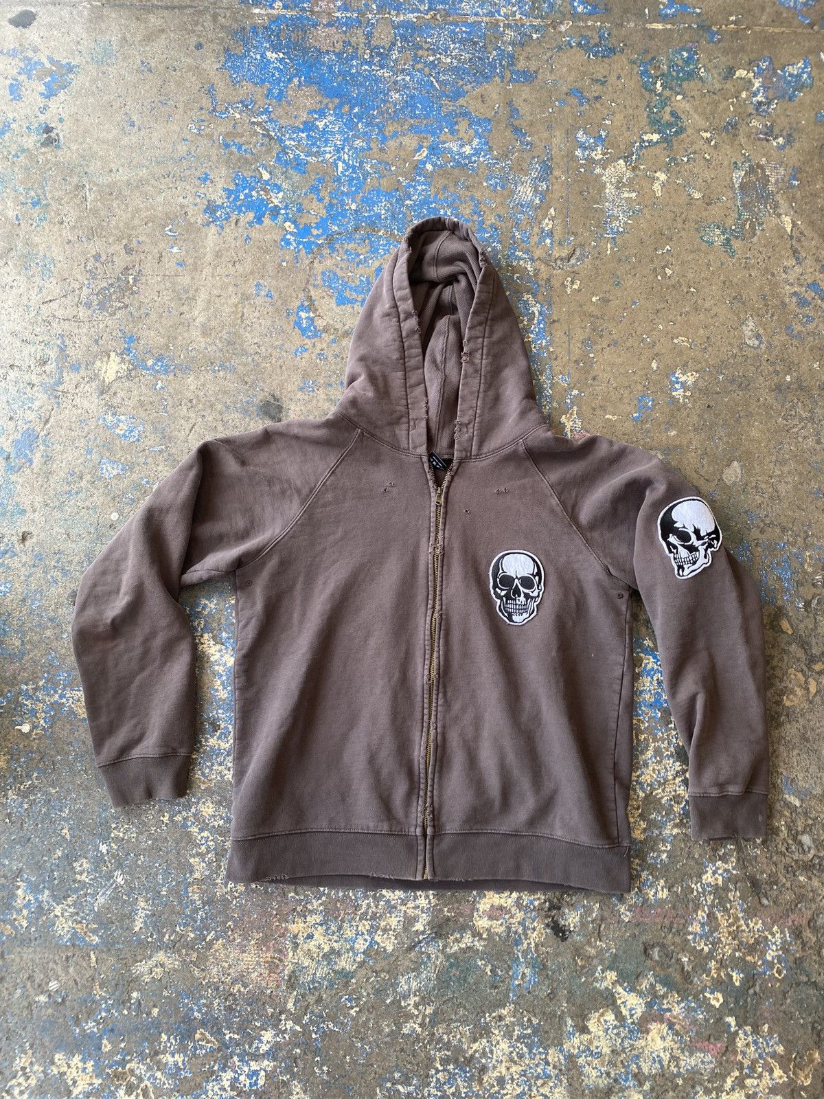 Number (N)ine Number (N)ine SS04 Velour Double Skull Track Jacket