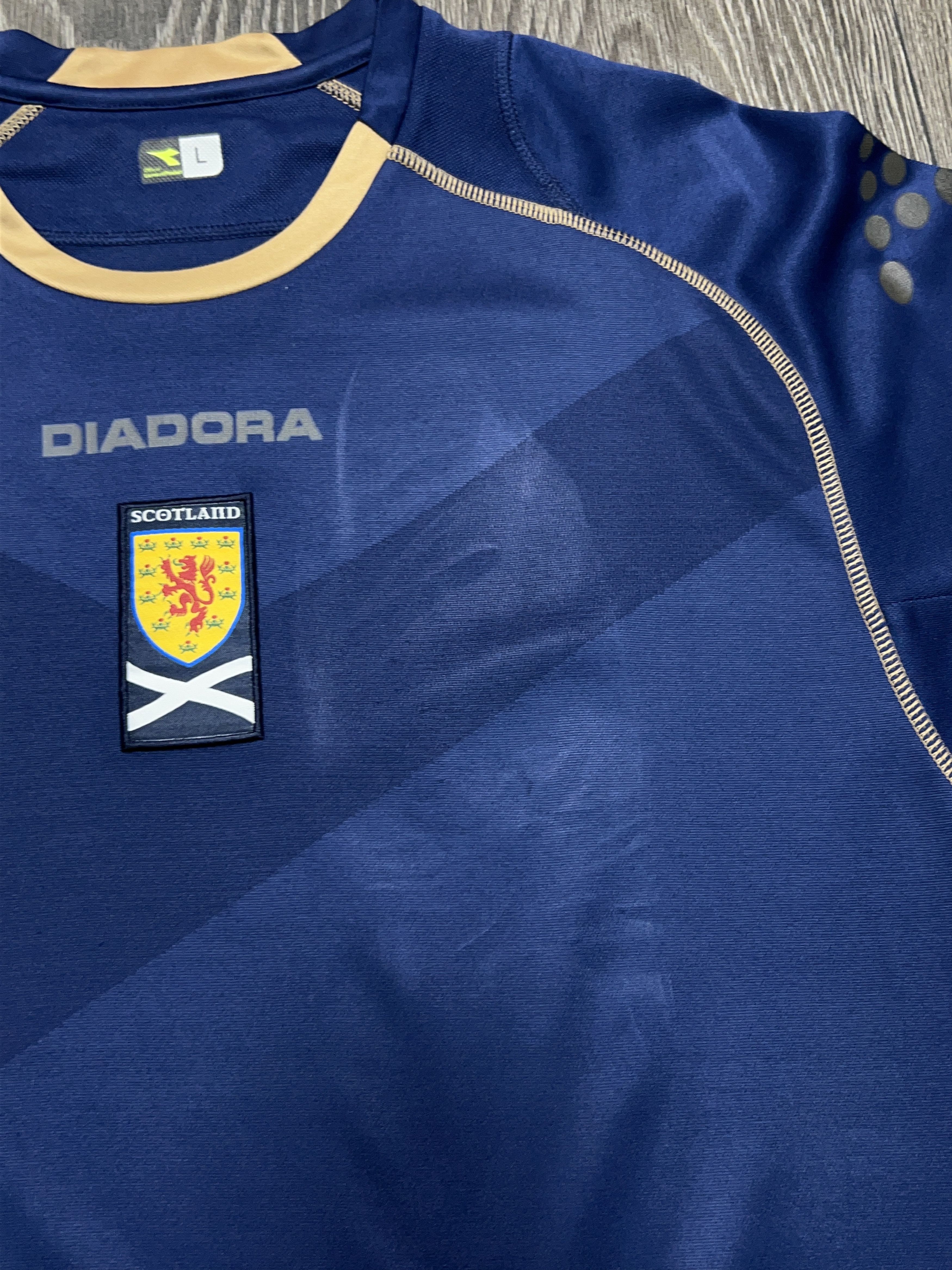 Diadora Scotland 2007 National Team Football Soccer Shirt Jersey Size US L / EU 52-54 / 3 - 4 Thumbnail