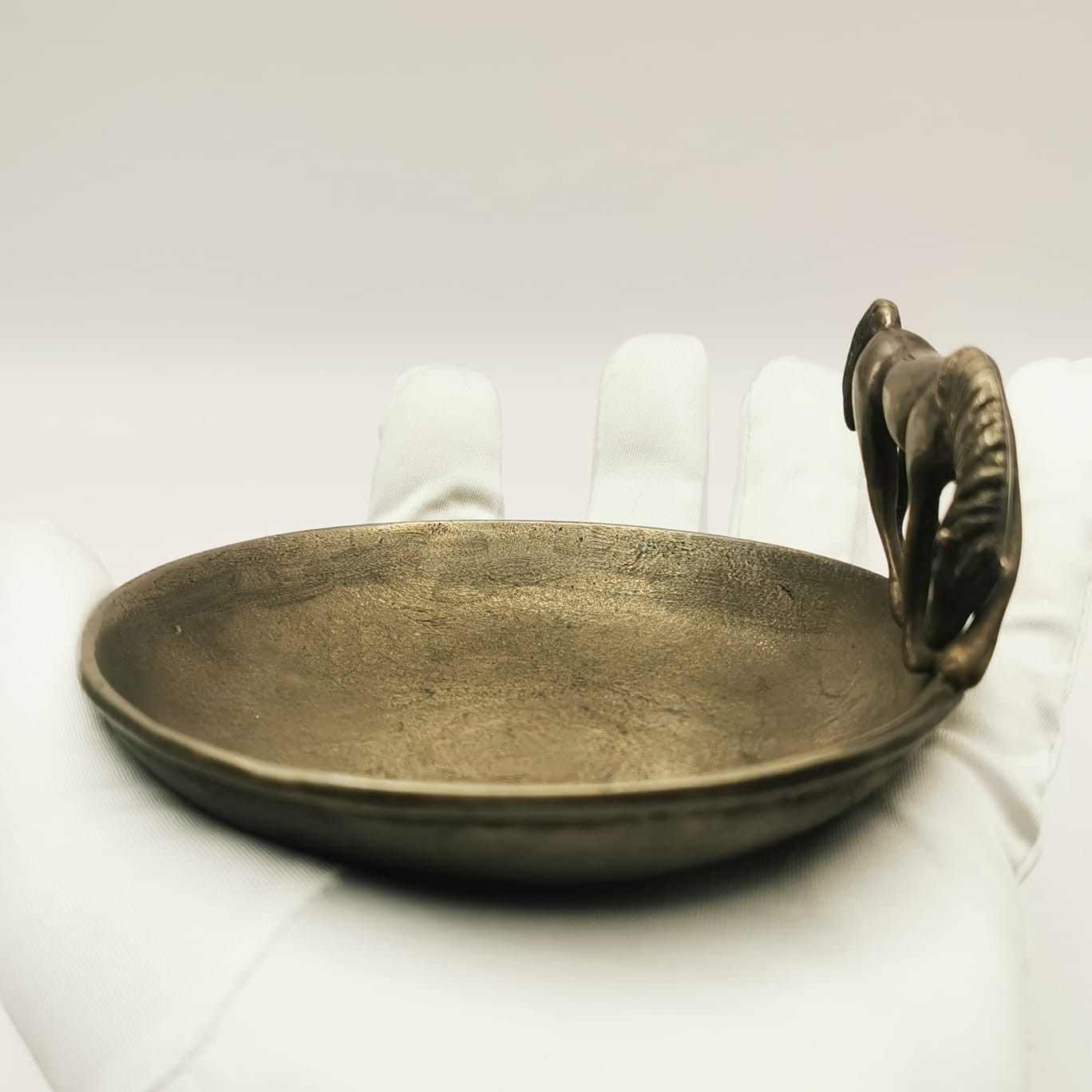 Vintage 40s Vintage Ashtray Handmade Limited Quantity Metal 420g Size ONE SIZE - 3 Thumbnail