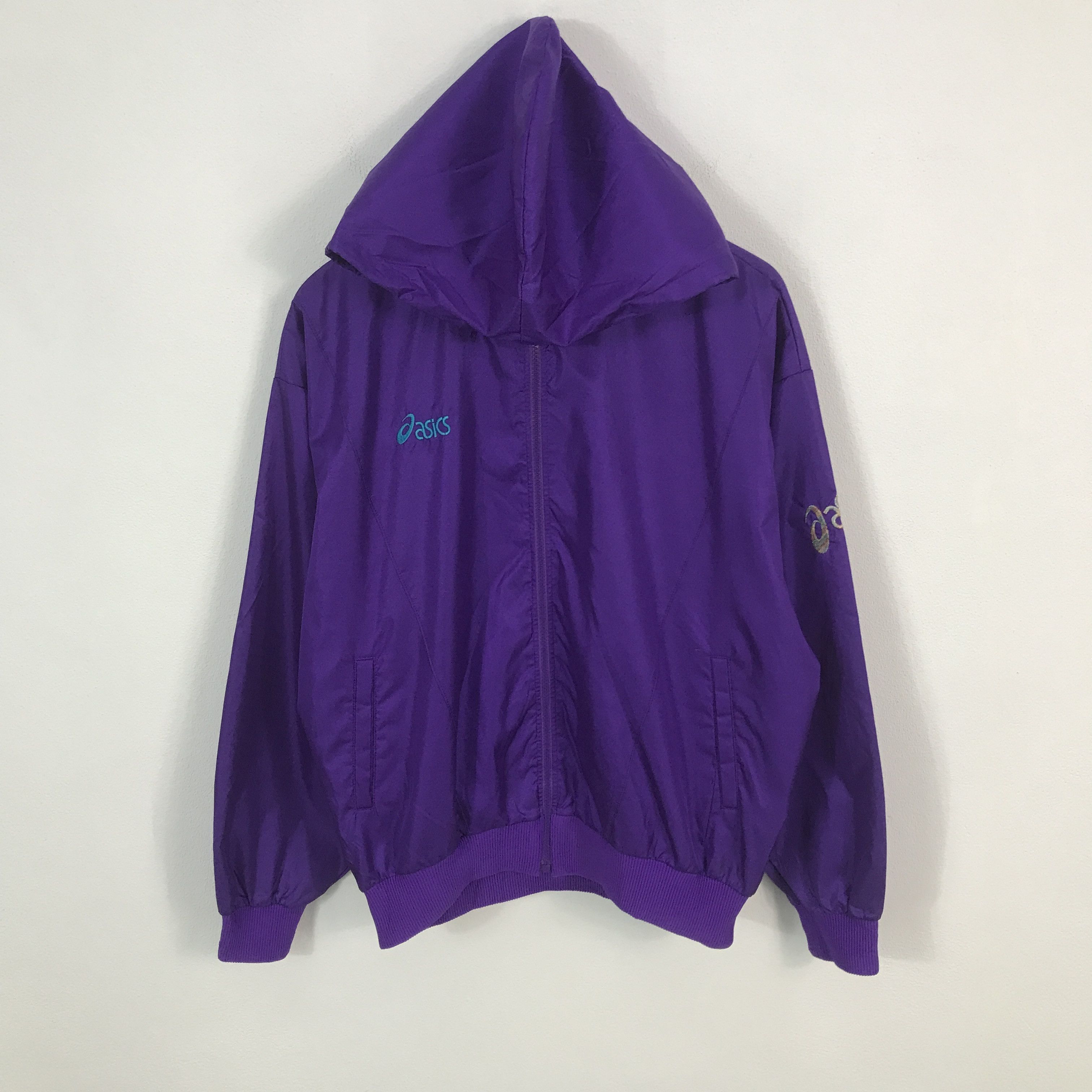 Asics Rare Ascis Windbreaker Jacket Size US XL / EU 56 / 4 - 1 Thumbnail