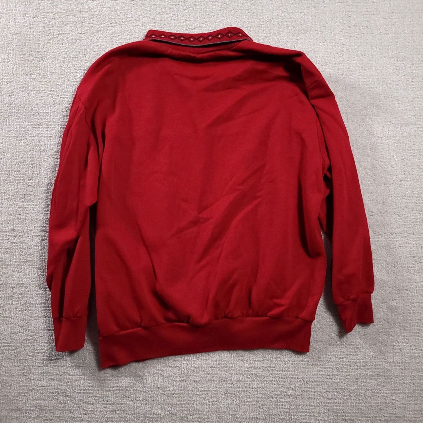 Vintage YS Studio Young Stuff Sweater Women’s 1X Red Long Sleeve Collared Retro VTG Size XL / US 12-14 / IT 48-50 - 7 Thumbnail
