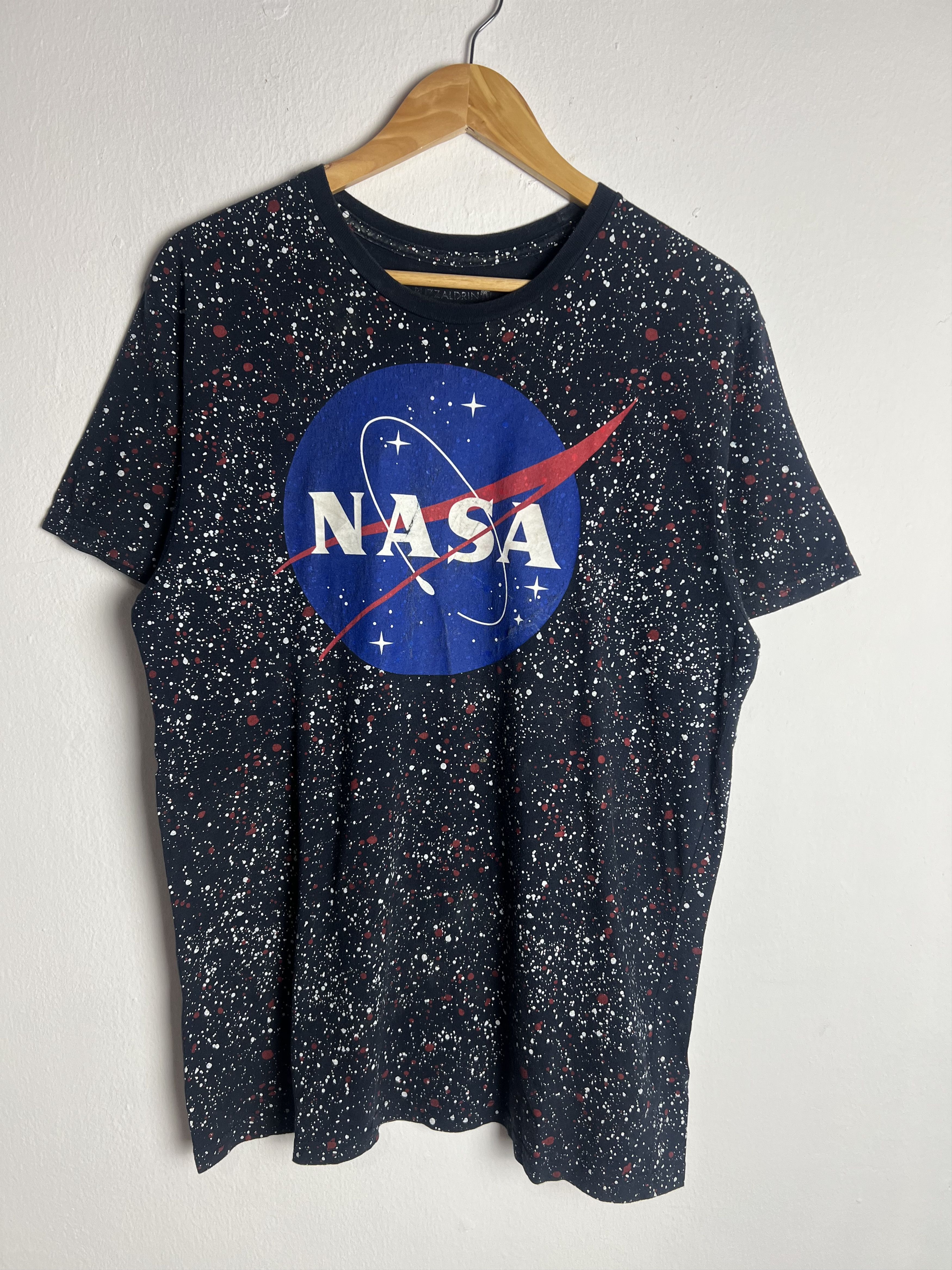 NASA Nasa Buzz Aldrin Space Over Paint Splatter Tee Size US M / EU 48-50 / 2 - 1 Thumbnail