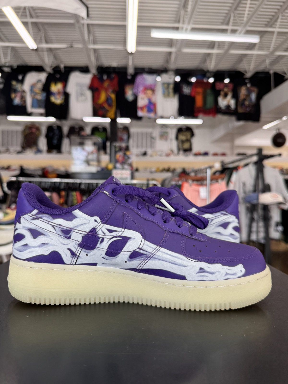 Nike Nike Air Force 1 Low ‘07 Purple Skeleton Size 6 (2021) Size US 6 / EU 39 - 3 Thumbnail