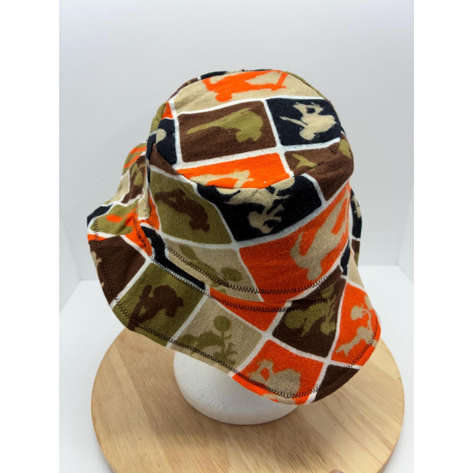 Other Upcycled Skater Patchwork Print Bucket Hat – Small – Felt Size ONE SIZE - 5 Thumbnail